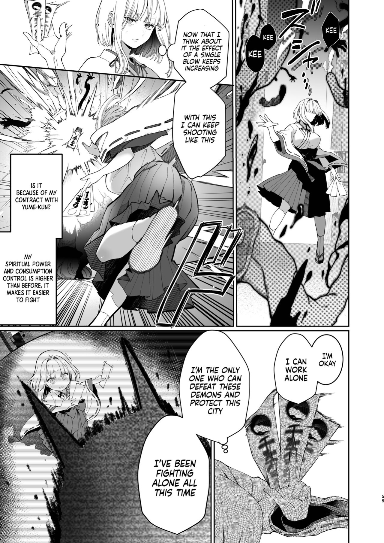 [Kyouniku Kyoushoku (Jagi Iwa)] Kannagi Ochiru -Youbarai JK x Doukyuusei Inma no Mesu Ochi Keiyaku- | A Shrine Maiden's Road to Ruin ~Pact with the Playboy Incubus~ [Painful Nightz]