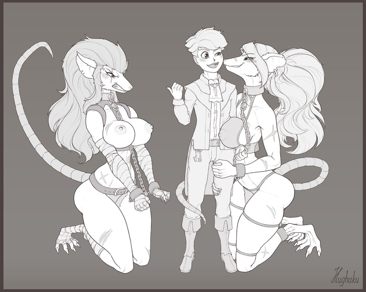 [Hughaku] Ratgirl Catfight