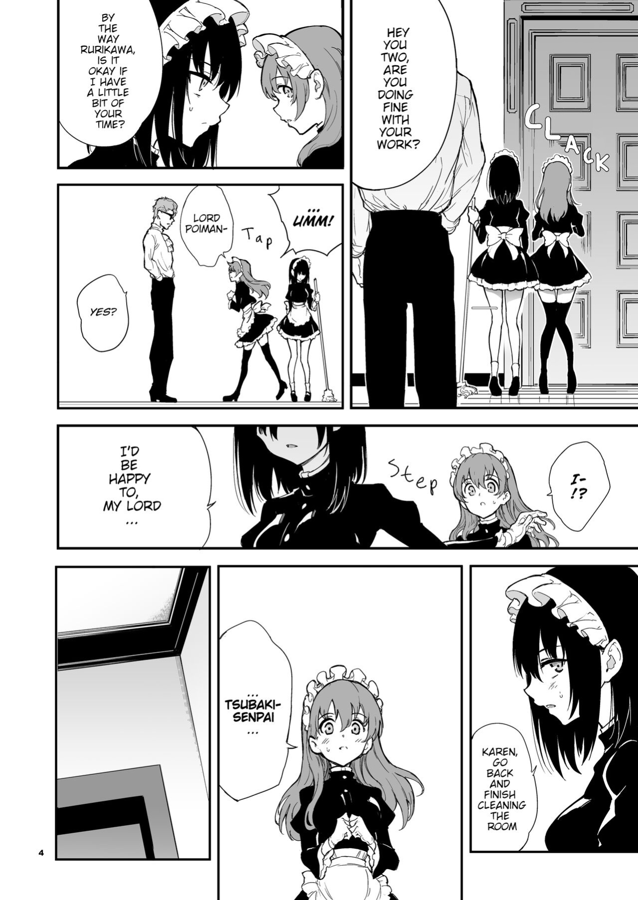 [Kyockchokyock (Kyockcho)] Maid Kyouiku. 4 -Botsuraku Kizoku Rurikawa Tsubaki- [Cali]