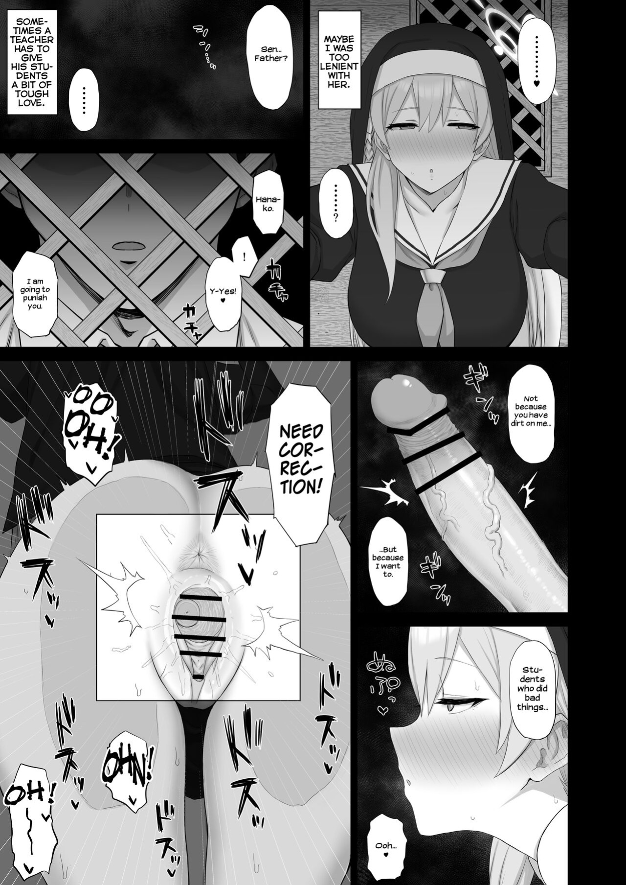 [Gomuhachi (Gomu)] Roshutsu Shoujo to Zange Ana | The Exhibitionist and the Confessional (Blue Archive) [Shiromaru]
