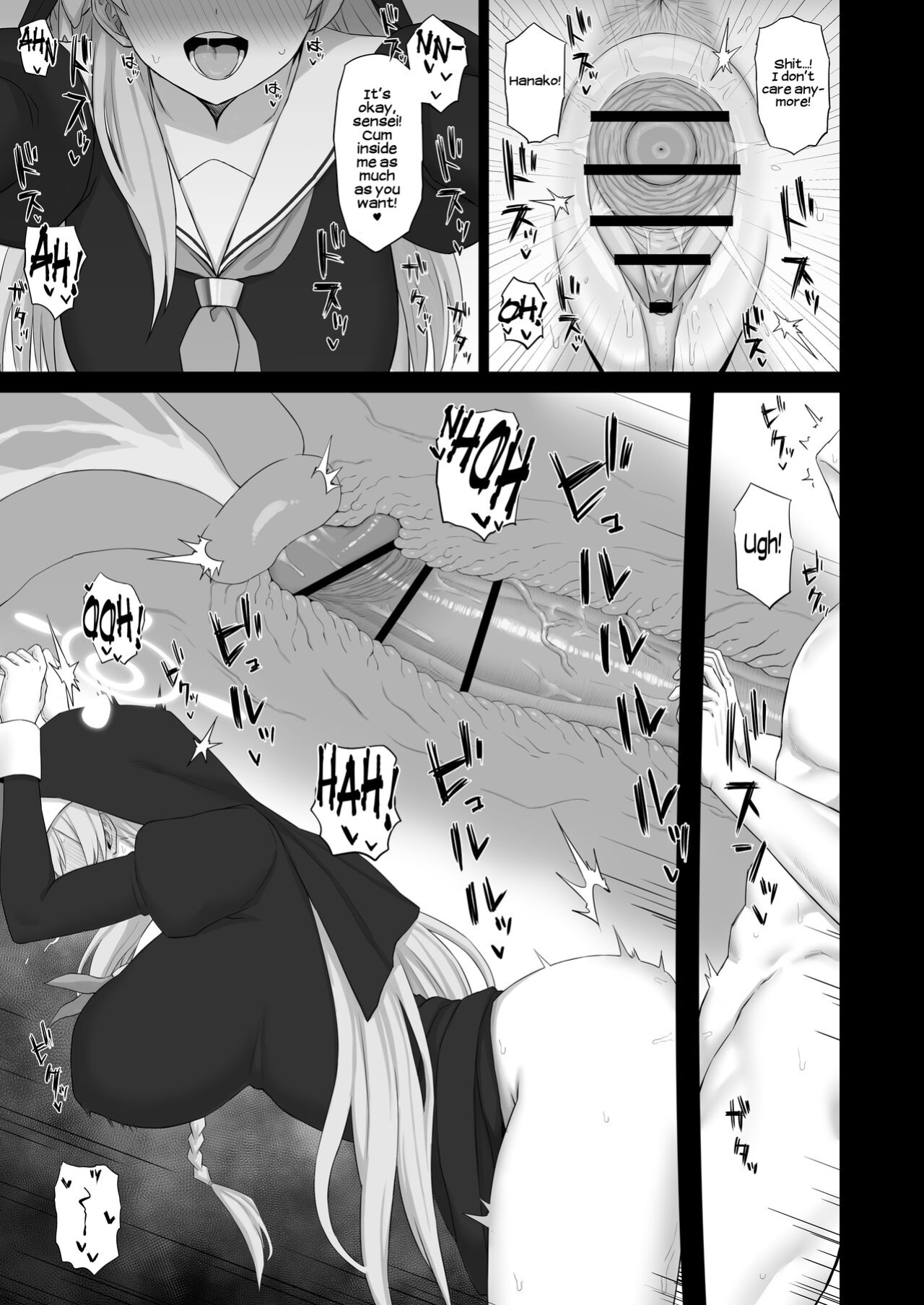 [Gomuhachi (Gomu)] Roshutsu Shoujo to Zange Ana | The Exhibitionist and the Confessional (Blue Archive) [Shiromaru]