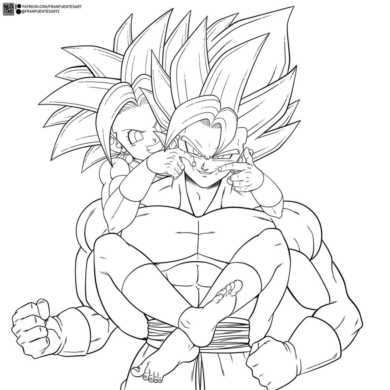 [Fran Fuentes] Vegetto x Kefla (Dragon Ball Super)