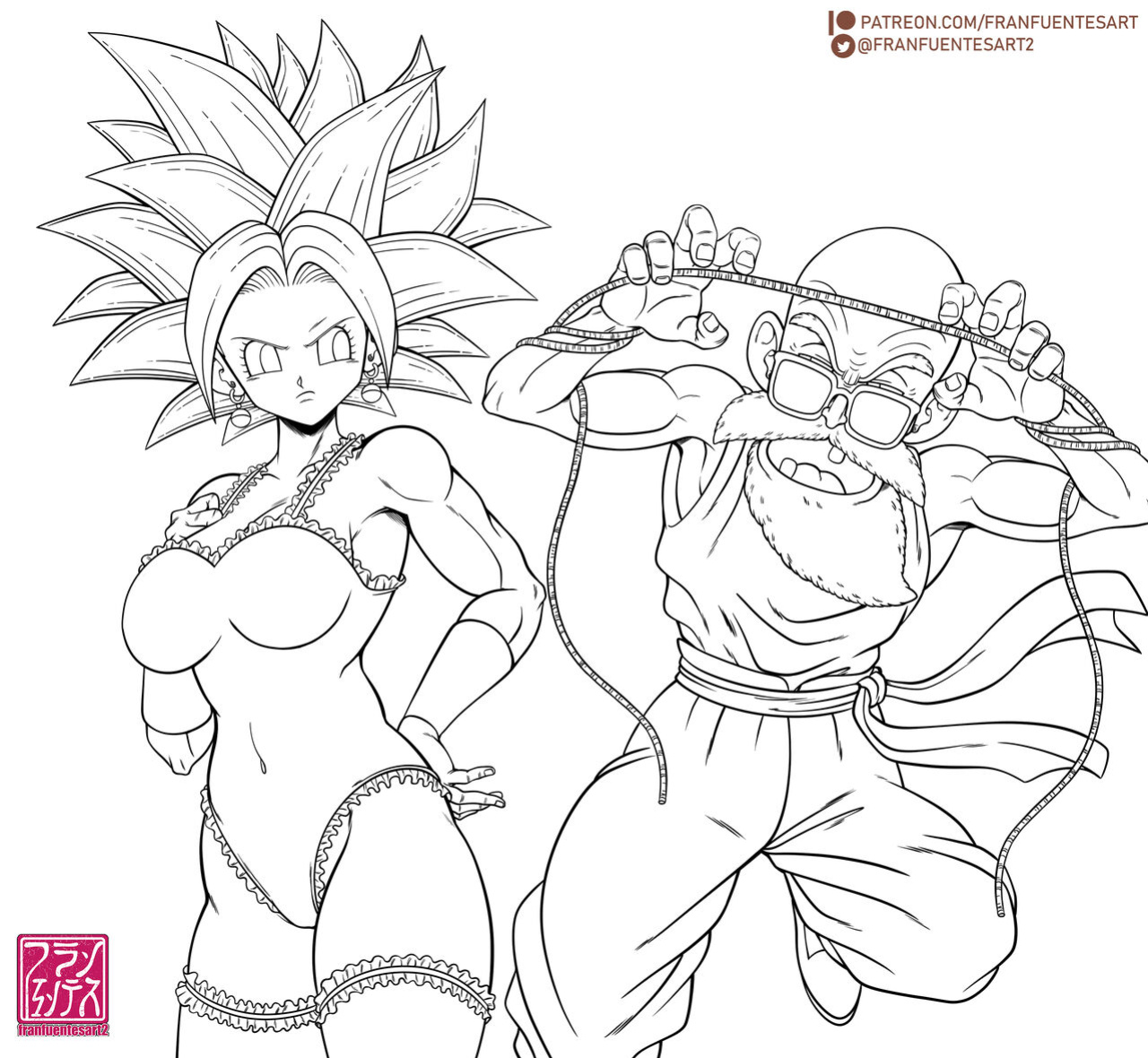 [Fran Fuentes] Kamesennin x Kefla (Dragon Ball Super)
