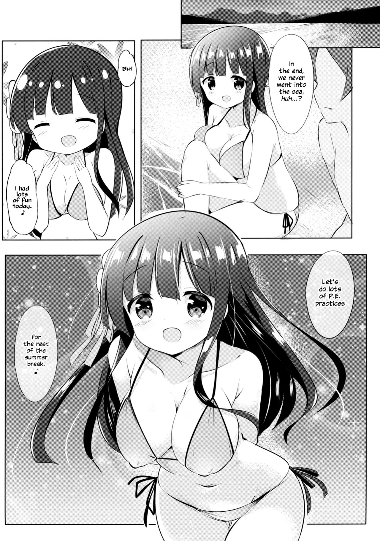 [0000 (Akito.)] Chiya-chan to Hoken Taiiku ~Umi Hen~ (Gochuumon wa Usagi desu ka?) {Hennojin}