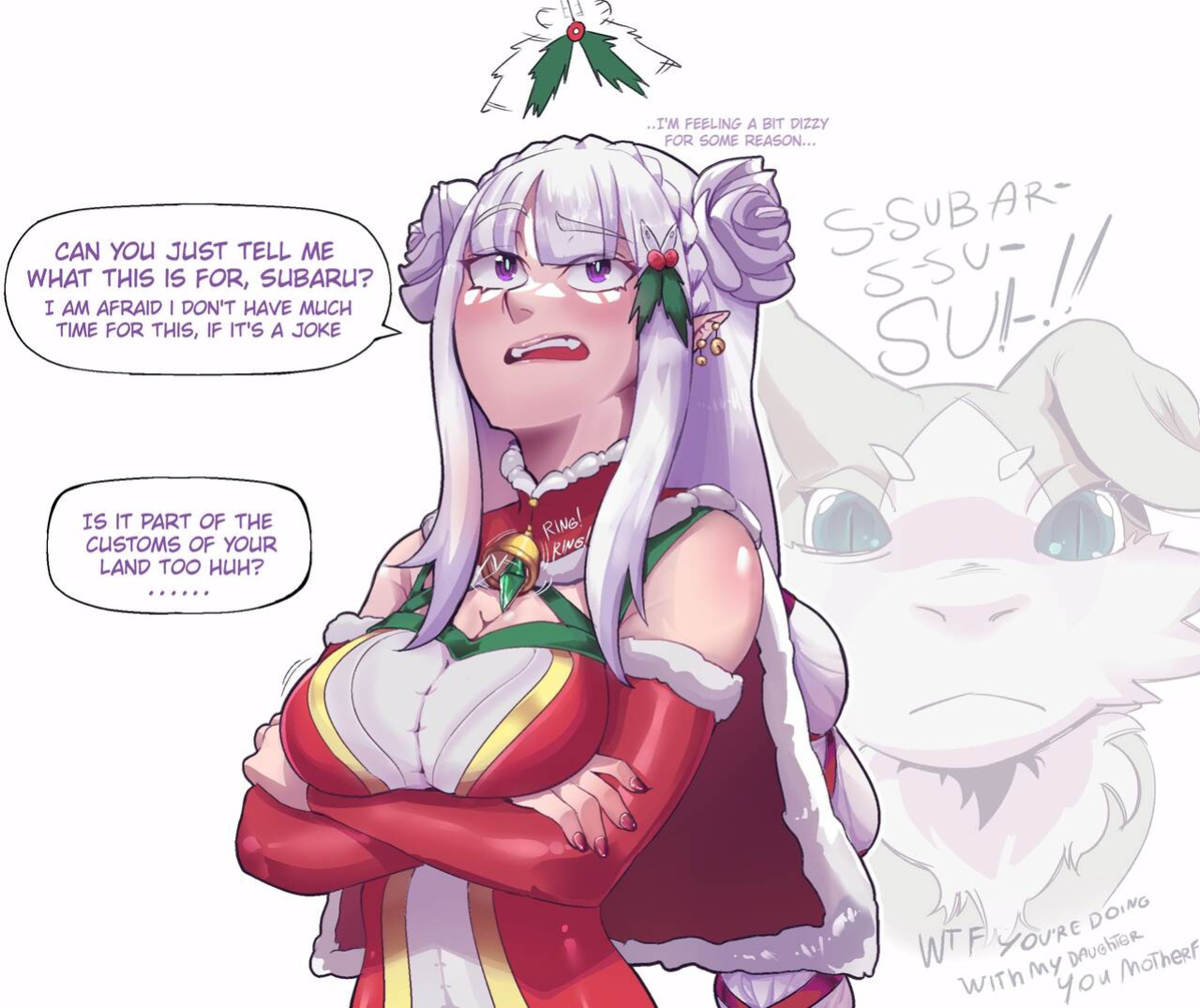 [Hentaly] Xmas comic (2021 / 2022) (Re:Zero)
