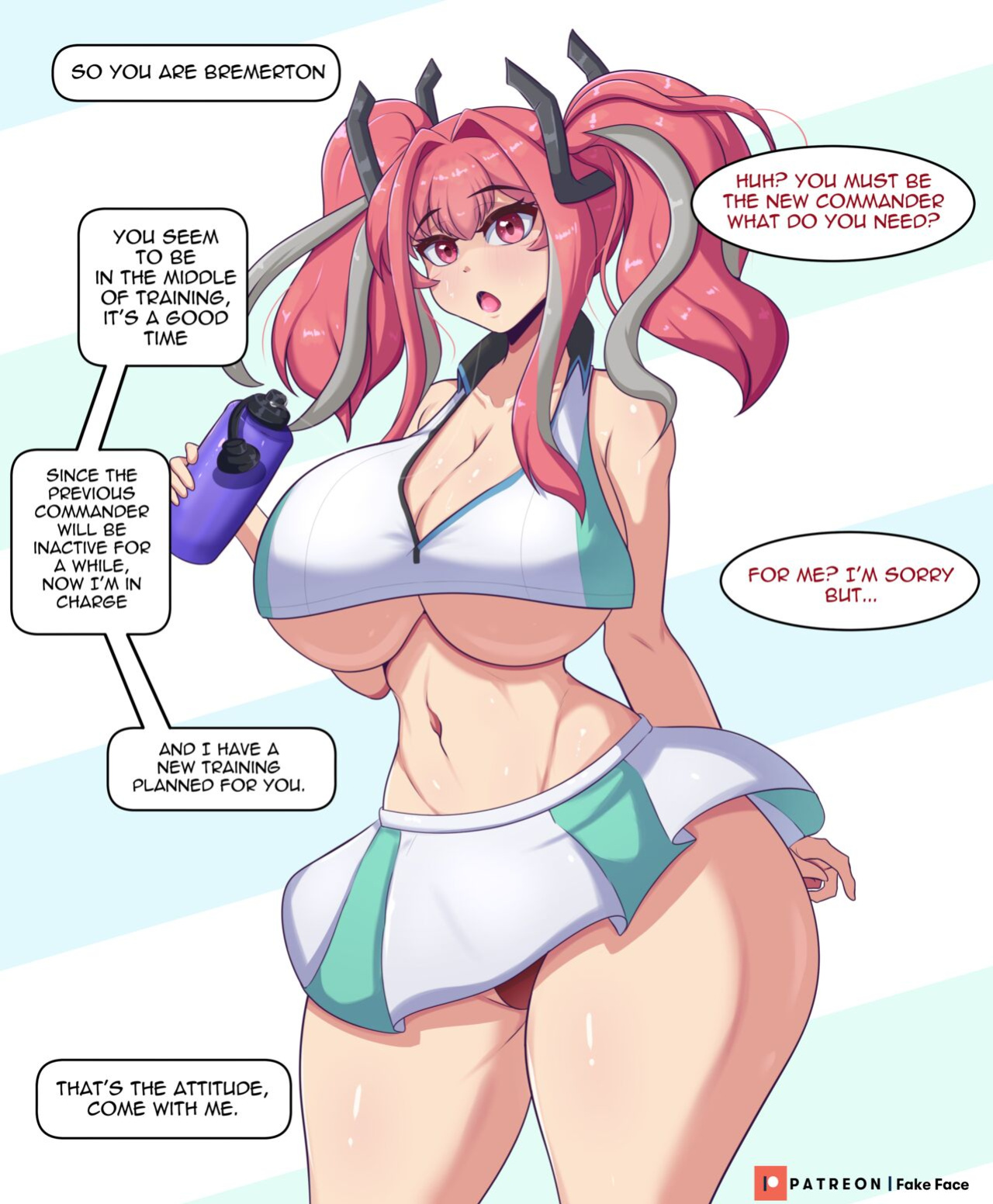 [Fake Face] BREMERTON!!! (Azur Lane)