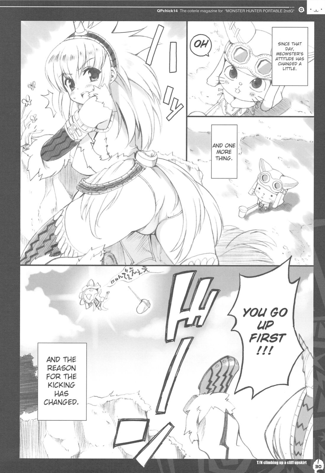 (C76) [QP:flapper (Sakura Koharu, Ohara Tometa)] QPchick 14 Kanzenban (Monster Hunter) [Incomplete]