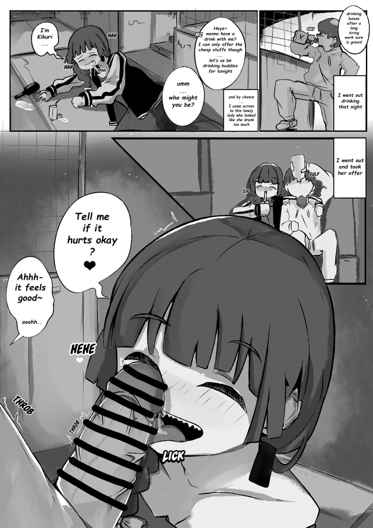 I went out drinking with a drunk bassist...and got the best day of my life!! | Kikuri Hiroi Doujinshi | English