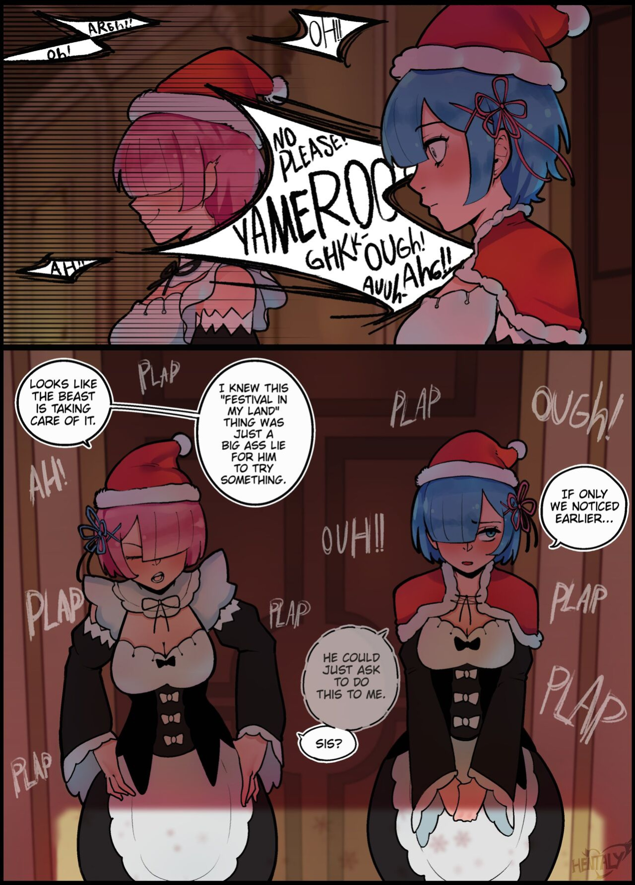 [Hentaly] 2022 Xmas comic (Re:Zero)