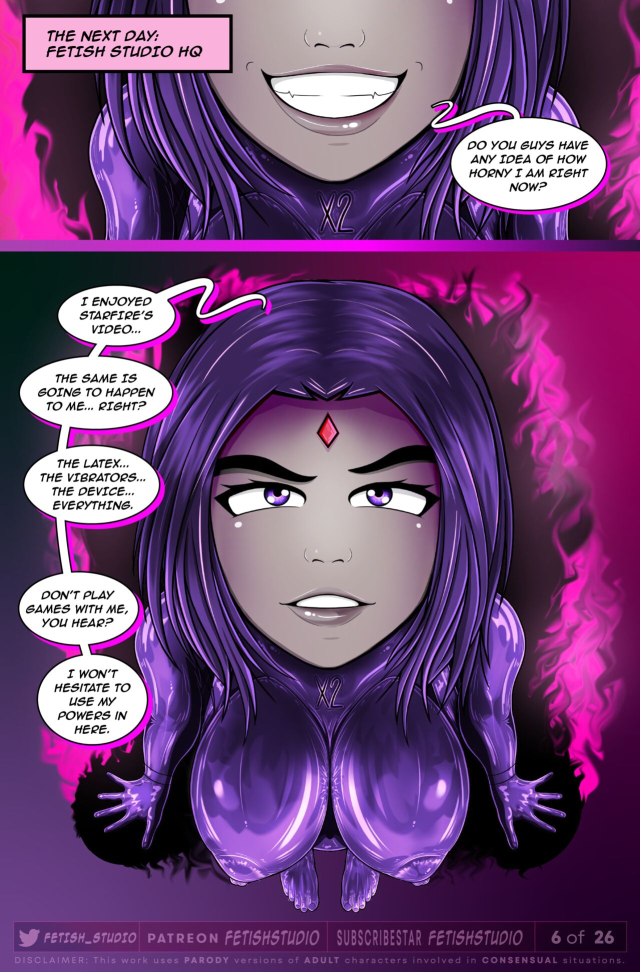 RAVEN LATEX CONSENSUAL DRONE