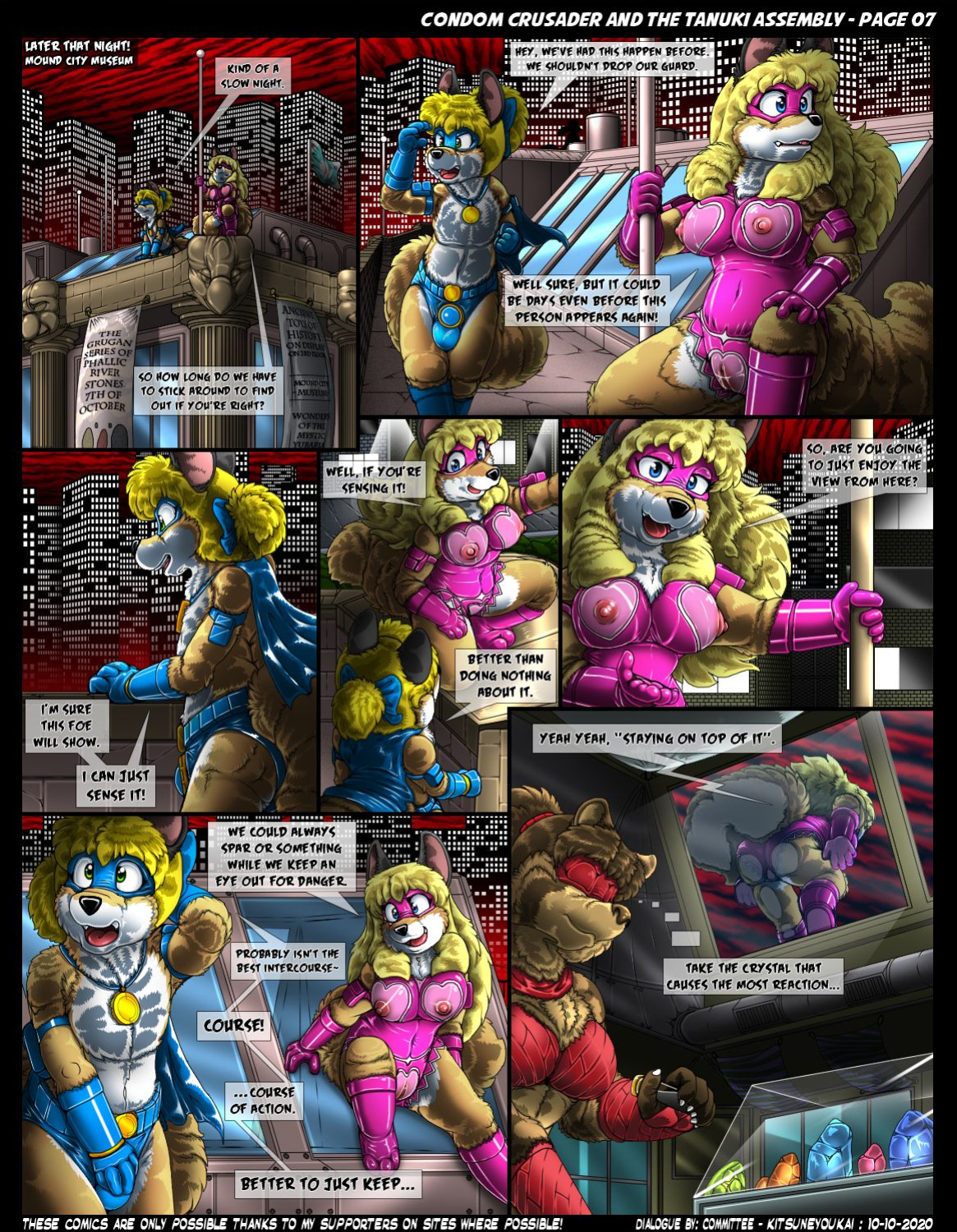 Condom Crusader and the Tanuki Assembly by Kitsune Youkai