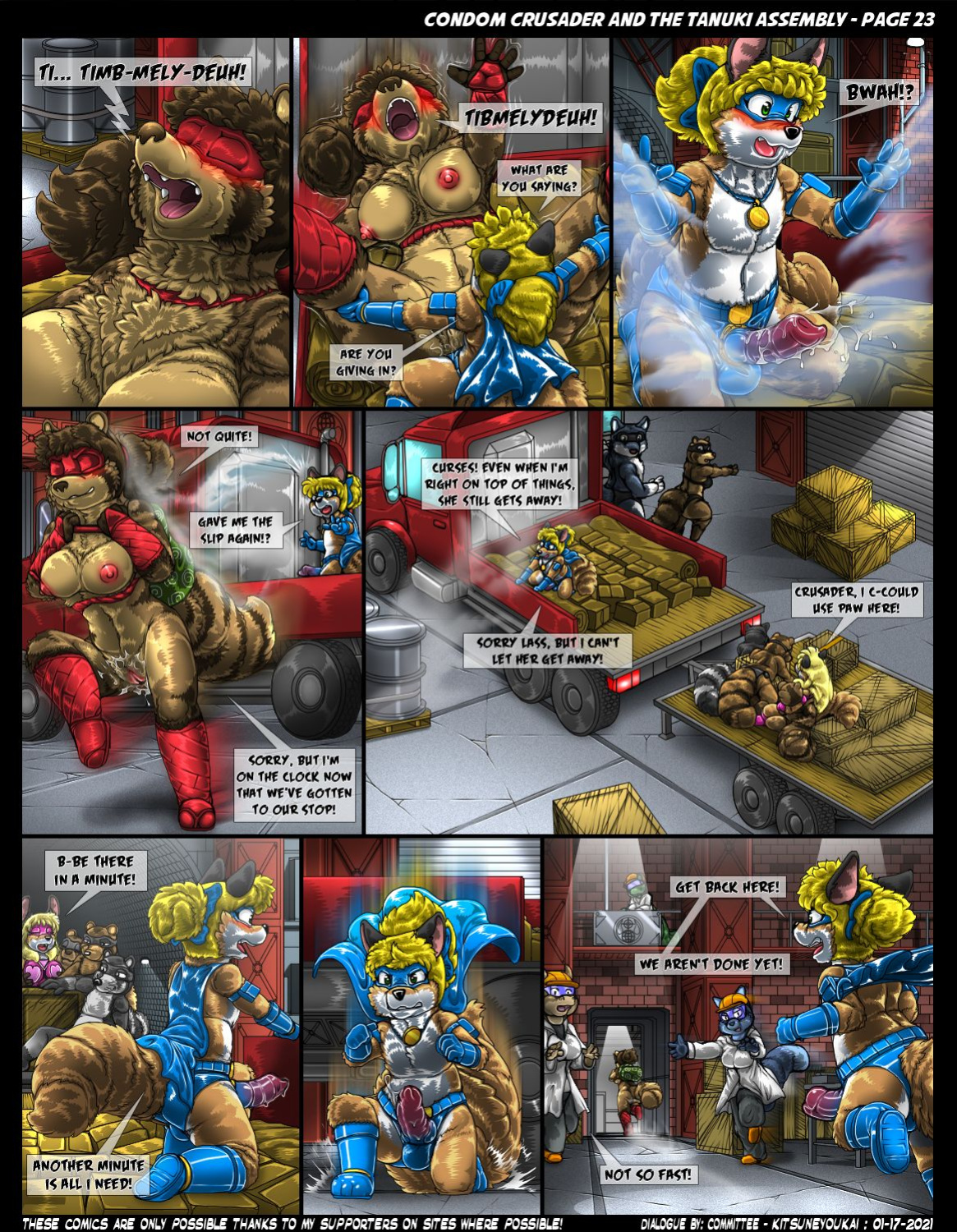 Condom Crusader and the Tanuki Assembly by Kitsune Youkai