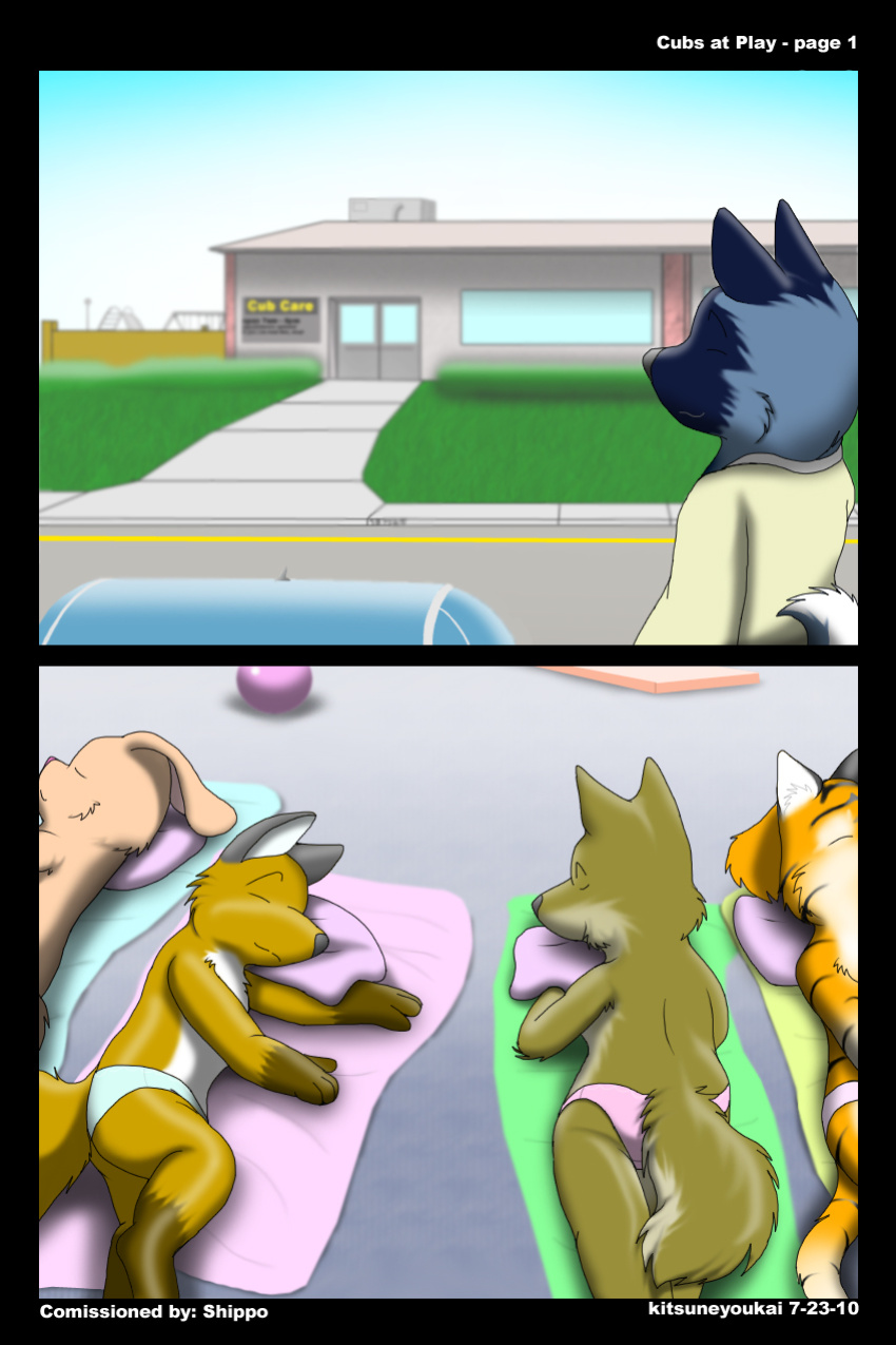 [Kitsune Youkai] Cubs at Play