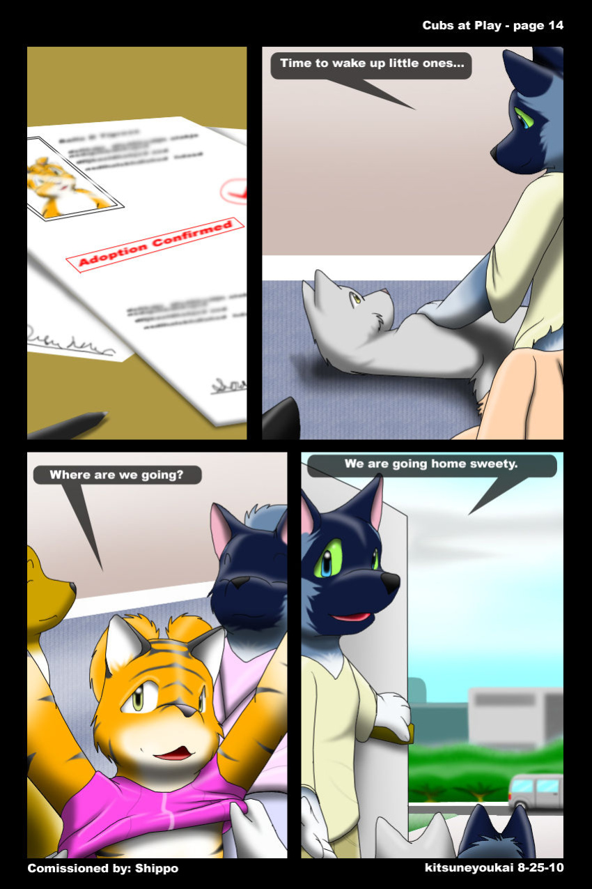 [Kitsune Youkai] Cubs at Play