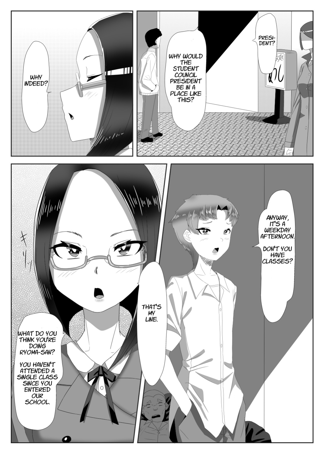 [Nitiniti Sowa (Apacchi)] Futanari Seitokaichou no Furyou Otokonoko Kousei Keikaku 1