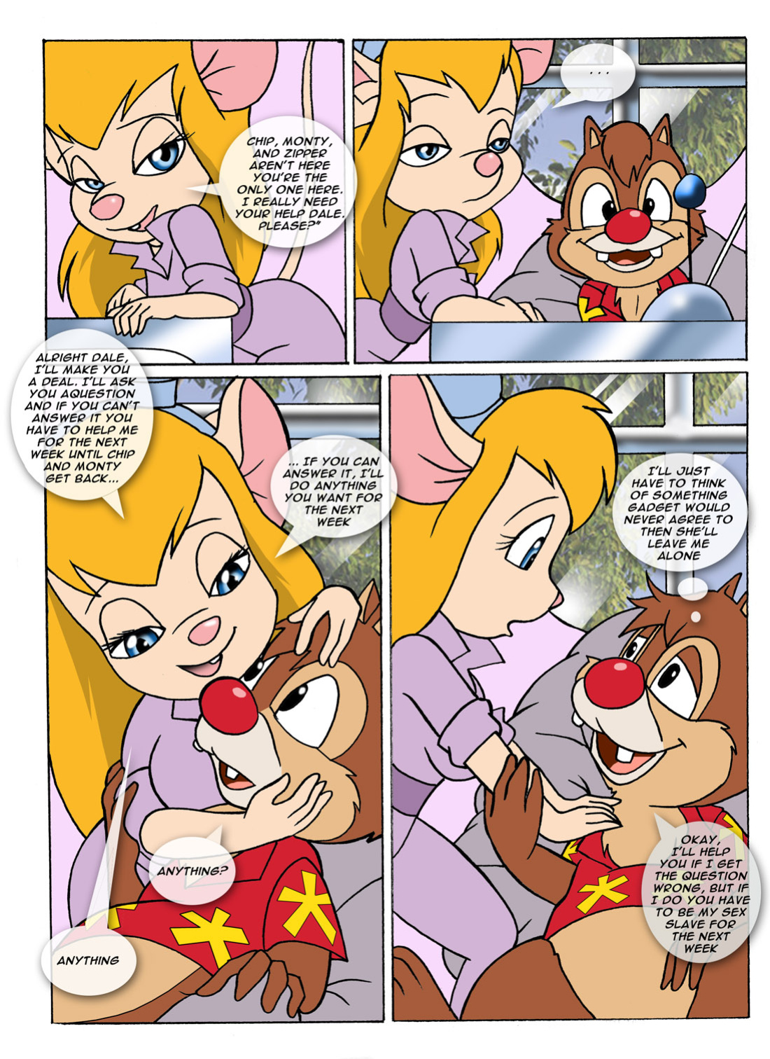 [Palcomix] Gadget's Bet, Gadget's Bum