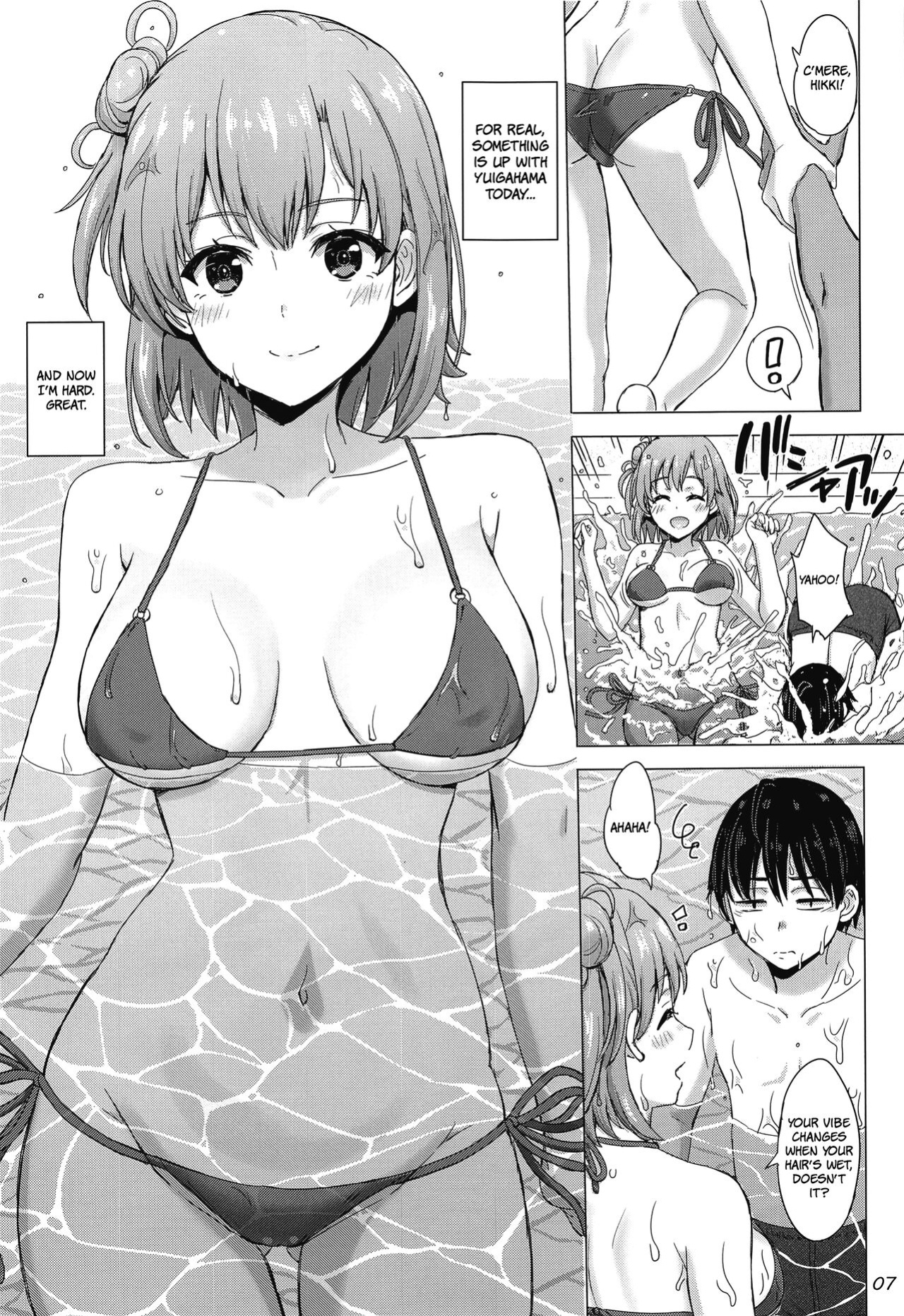 [studio A (Inanaki Shiki)] Jounetsuteki na Natsu no Resort o Yuigahama Oyako to. | A Passionate Summer Resort with the Yuigahamas. (Yahari Ore no Seishun Love Come wa Machigatteiru.) [The People With No Name] [2022-11-05]