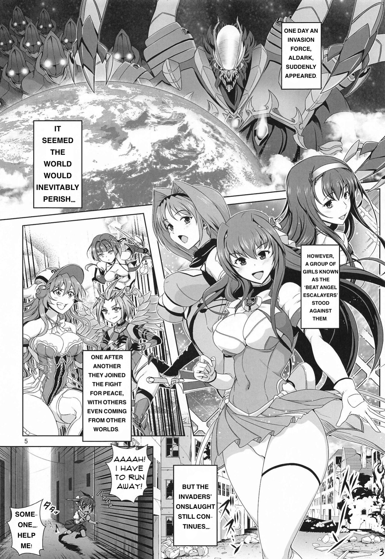 (Akihabara Doujinsai 4) [Tanpatsu Kikaku (DHA)] Choukou Senshi wa Aragaenai! (Chou Koudaisen Escalation Heroines) [Incomplete]