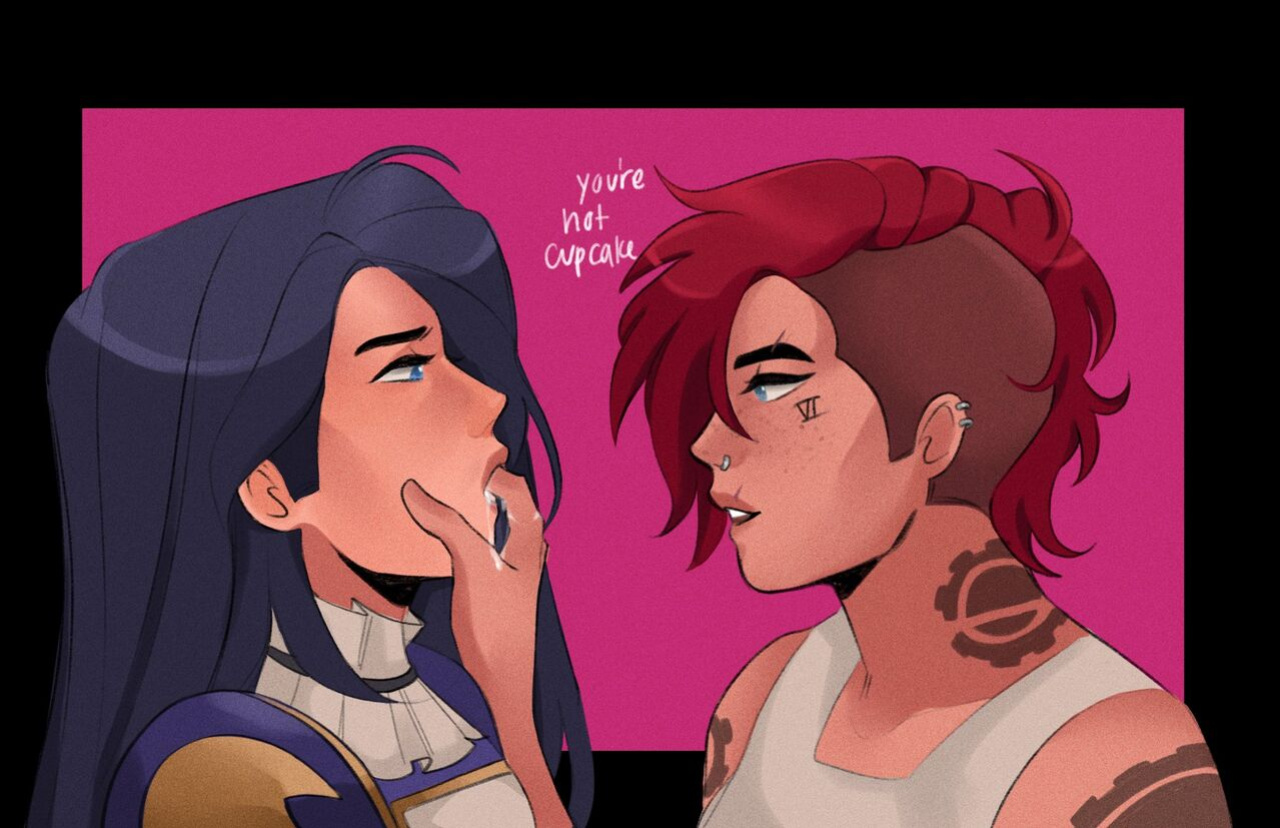 [Lesbeanlatte / Sapphyxiate] Vi and Caitlyn comics and art (Arcane: League of Legends)