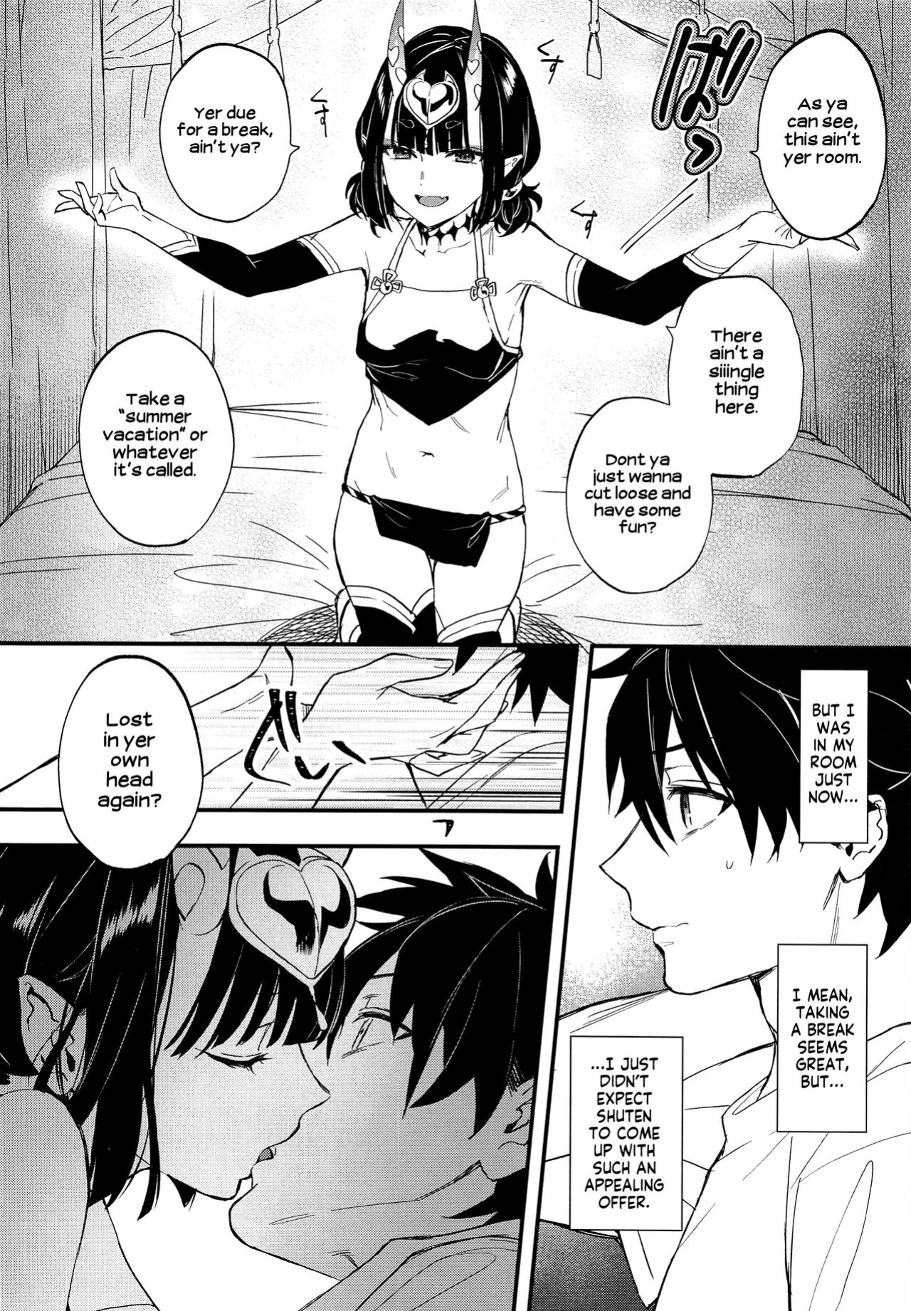 (C96) [Junjou Harinezumi (Kaguyuzu)] Cosplay Shuten-chan to Manatsu no Yo no Yume | A Midsummer Night's Dream with Shuten in Cosplay (Fate/Grand Order) [Shiromaru]