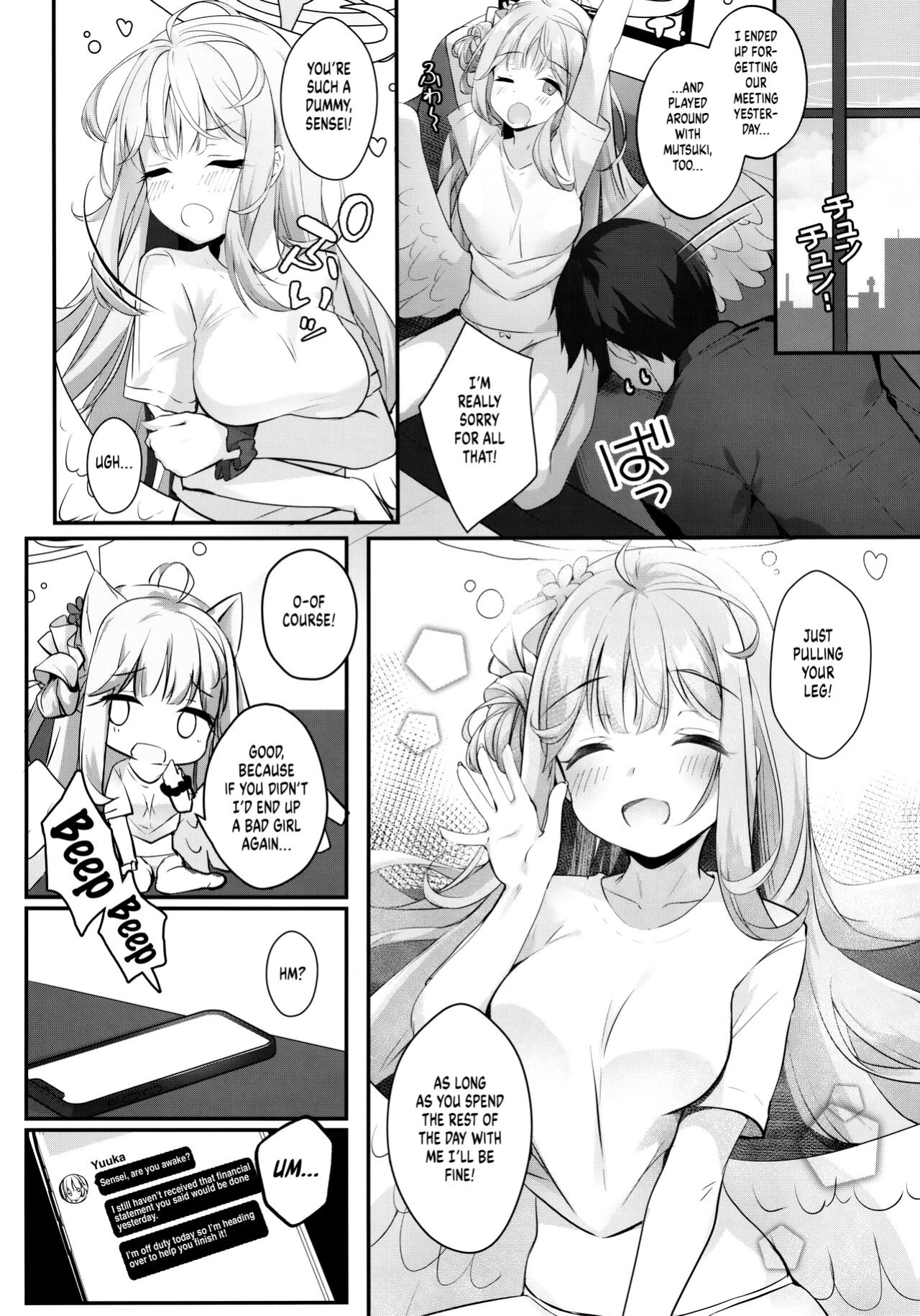 (C101) [Kinokomushin (Kinokomushi)] Mika to Amayadori | Sweet Shelter with Mika (Blue Archive) [Shiromaru]
