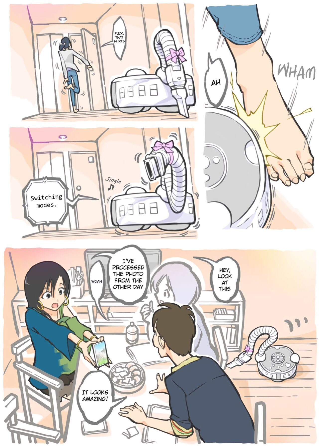 [Alpaca Club] Molested by a Vacuum Cleaner - Kohai's Home Visit -