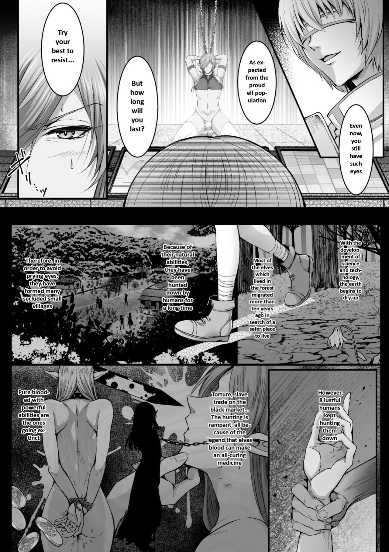 [Mizuno] Elf Sakusei Jikken Maetsu ni Ochiru Kiyoki Tamashii | A pure elf falls into an experiment (BlackCherry Anthology Shokushu Kan Mesu ni Ochi Yuku Otoko-domo Vol.2)