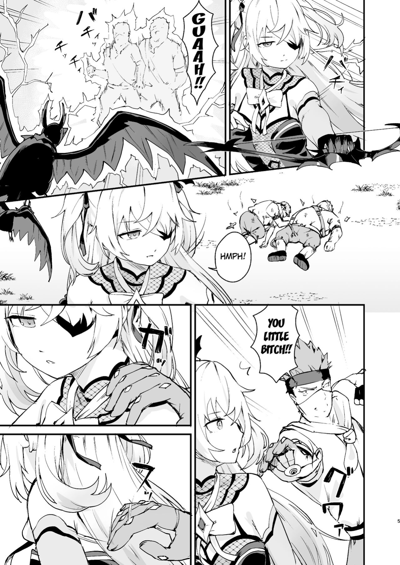 [Koromoko Kokoro (Koromotake)] Koujou Ochiru | Fischl Falling to Ruin (Genshin Impact) [Kuraudo]
