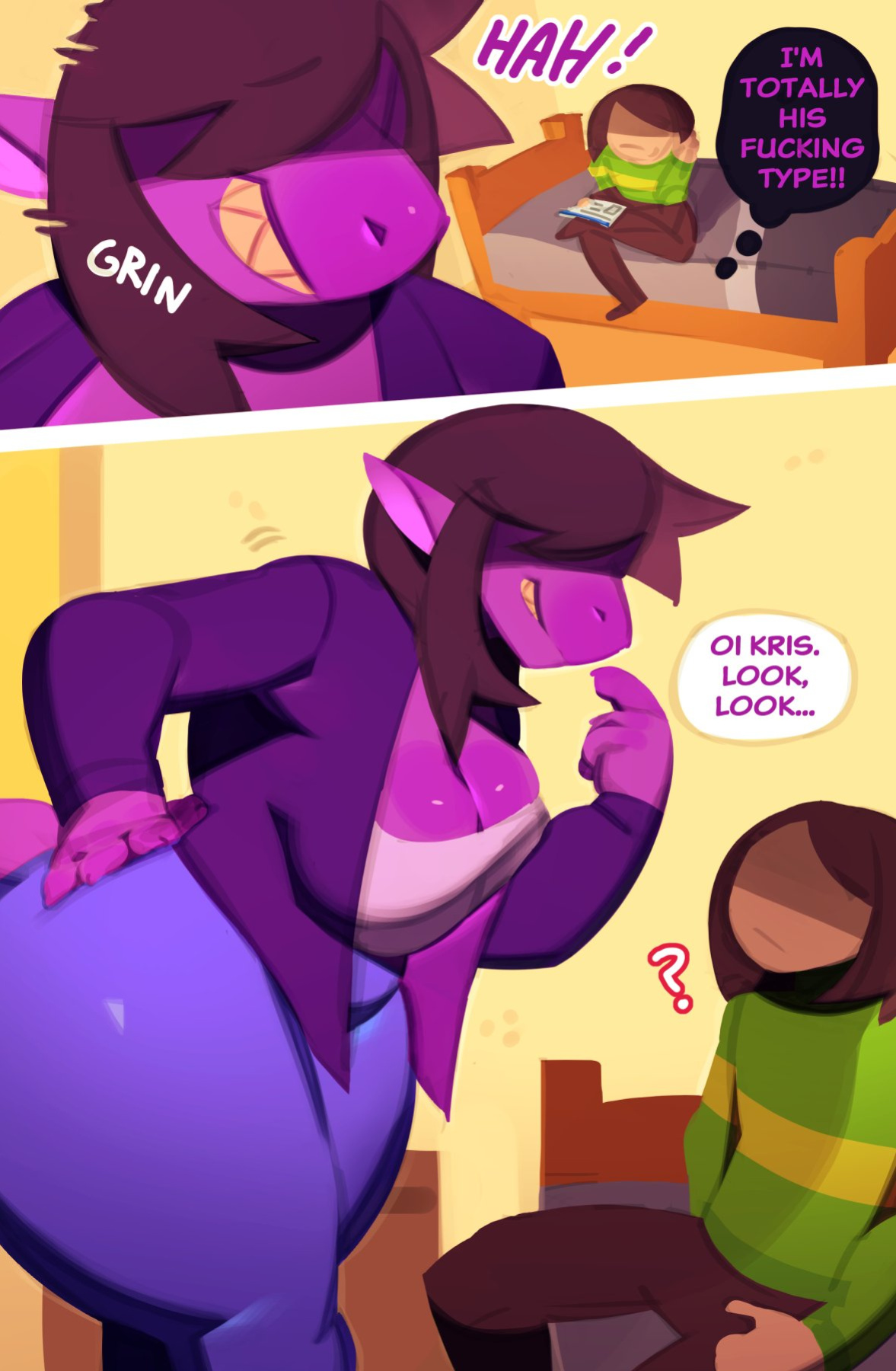[Svarz] A Susie x Kris Comic (Deltarune)