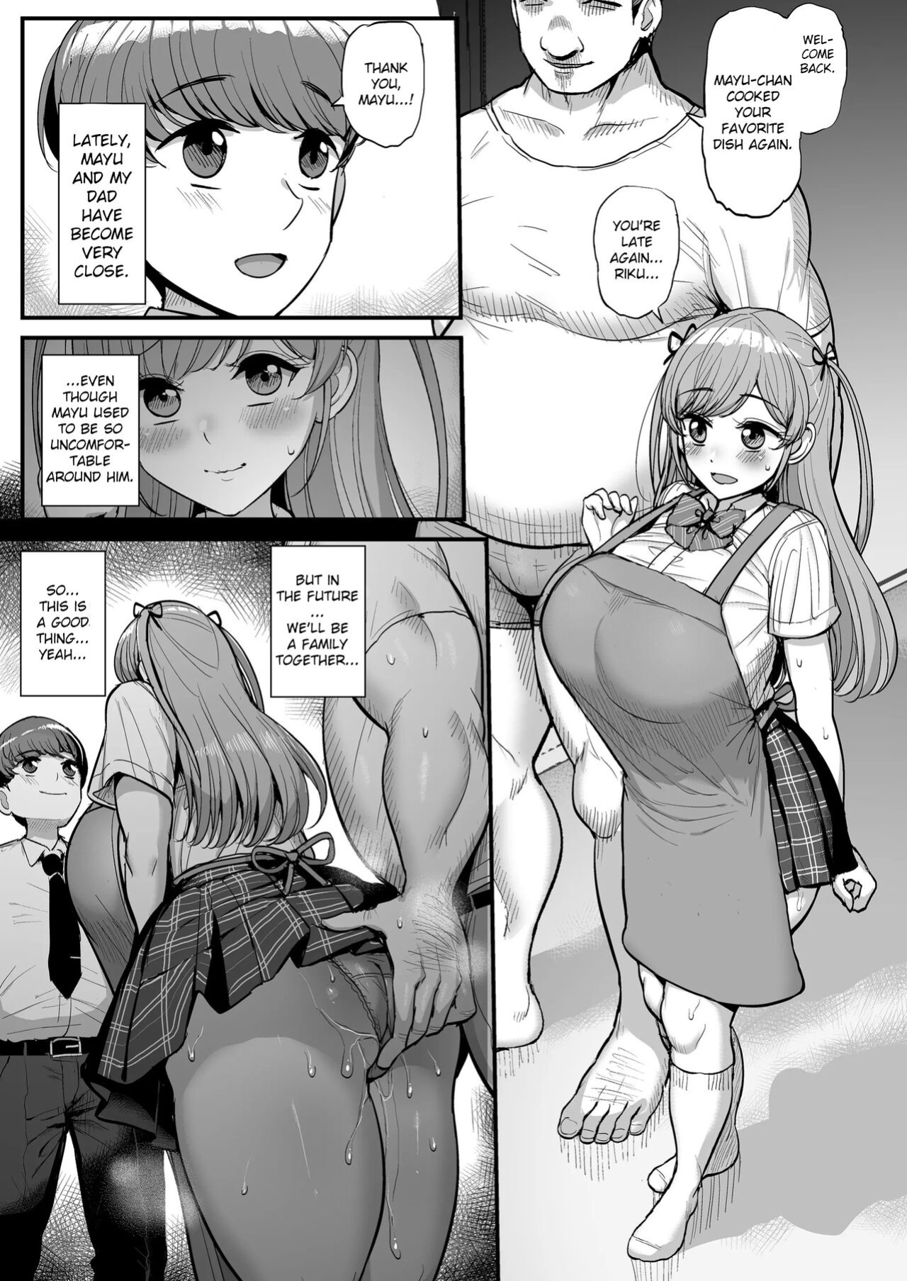 [Sanman Sanzen Koiking (Tyranu)] Minimum Kanojo wa Oyaji no Seidorei -Kazoku Ryokou Hen- | My Petite Girlfriend Is My Dad's Sex Slave ~Family Trip~
