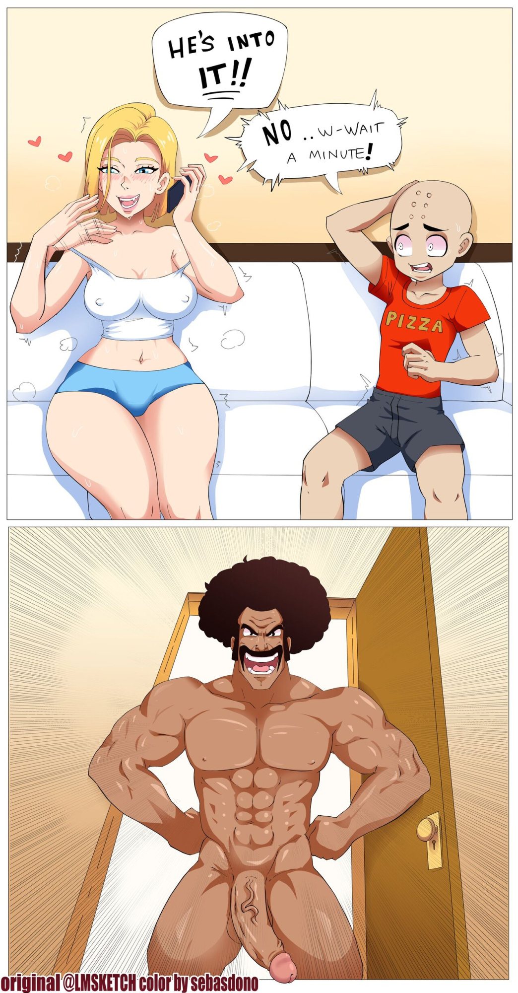 [Legoman & Sebasdono] Android 18 NTR Comic (Dragon Ball Z) [Colored]