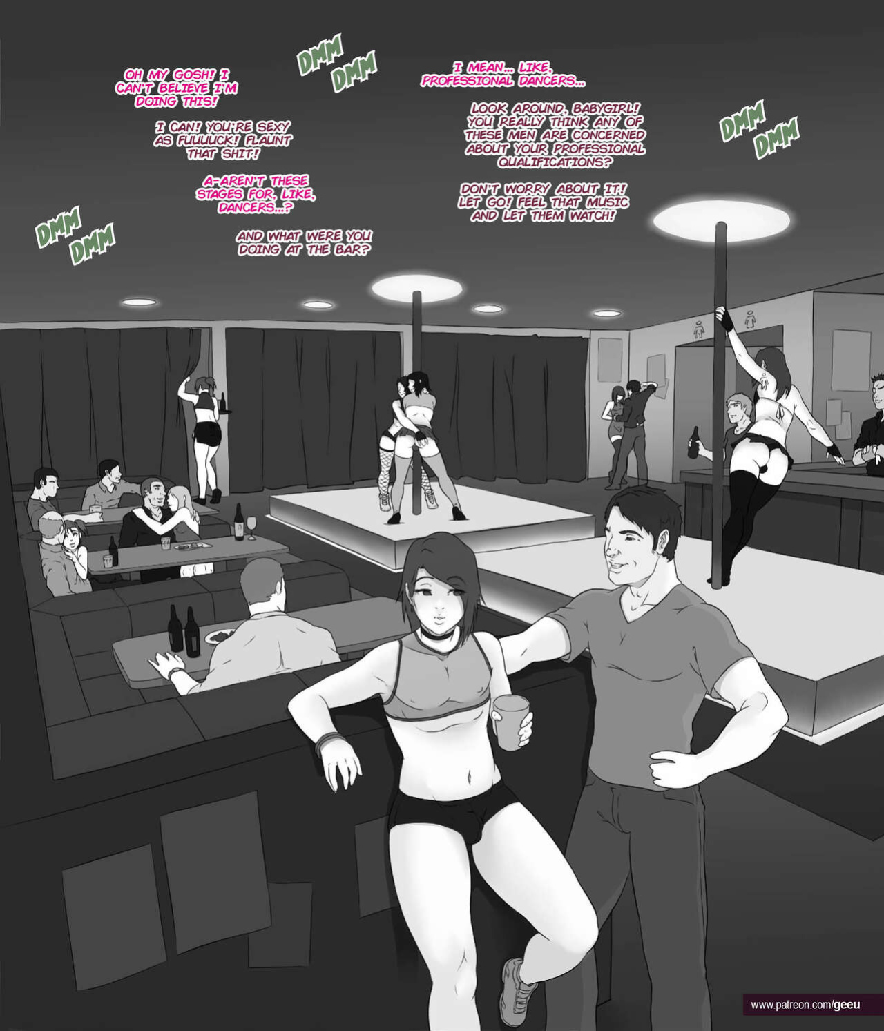 [GeeU] Yuki & Sora At The Club
