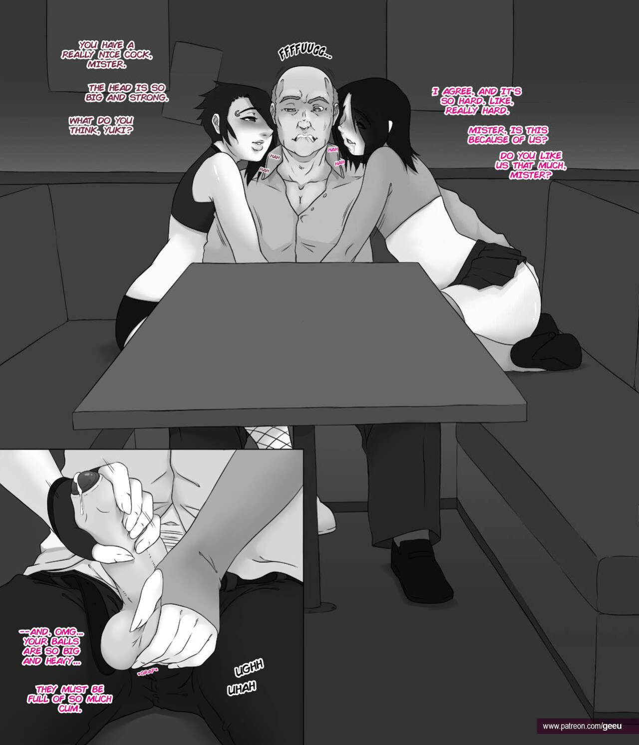 [GeeU] Yuki & Sora At The Club