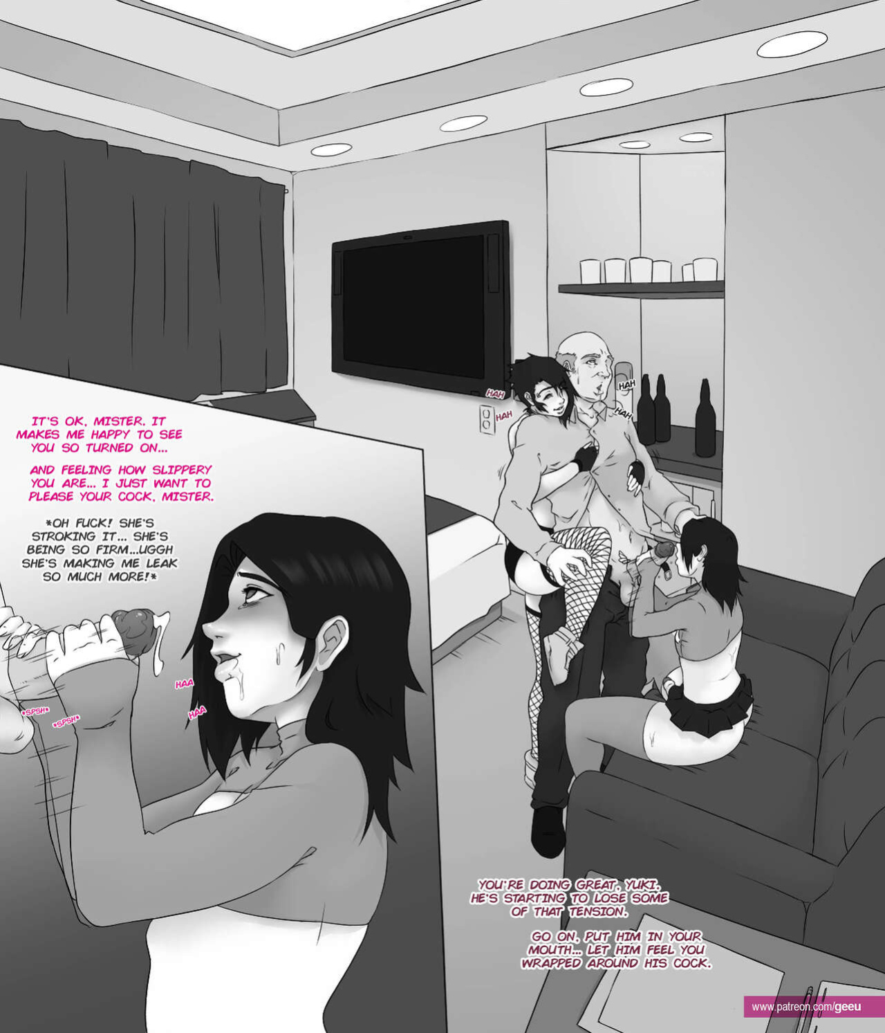 [GeeU] Yuki & Sora At The Club