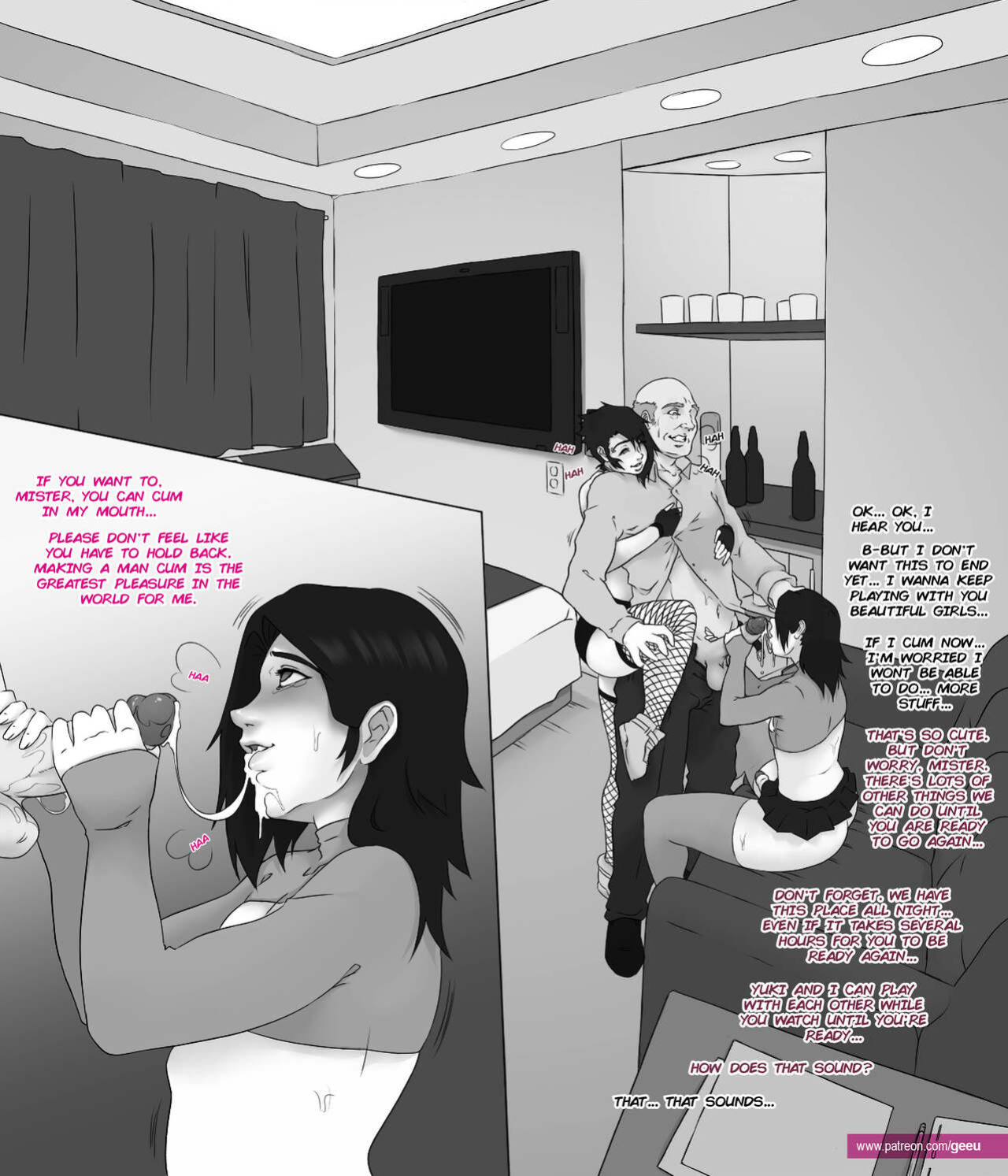 [GeeU] Yuki & Sora At The Club