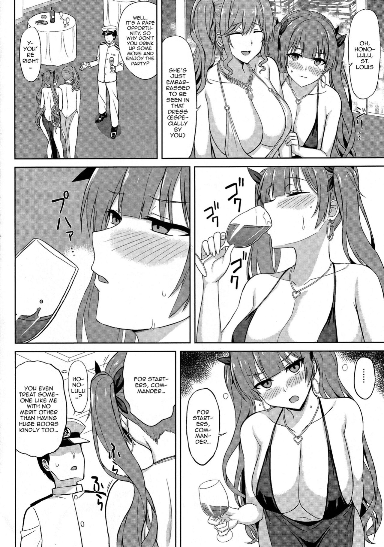 (C101) [Kaki no Tane (Summer)] Shinya no Union Party | The Late Night Union Party (Azur Lane)