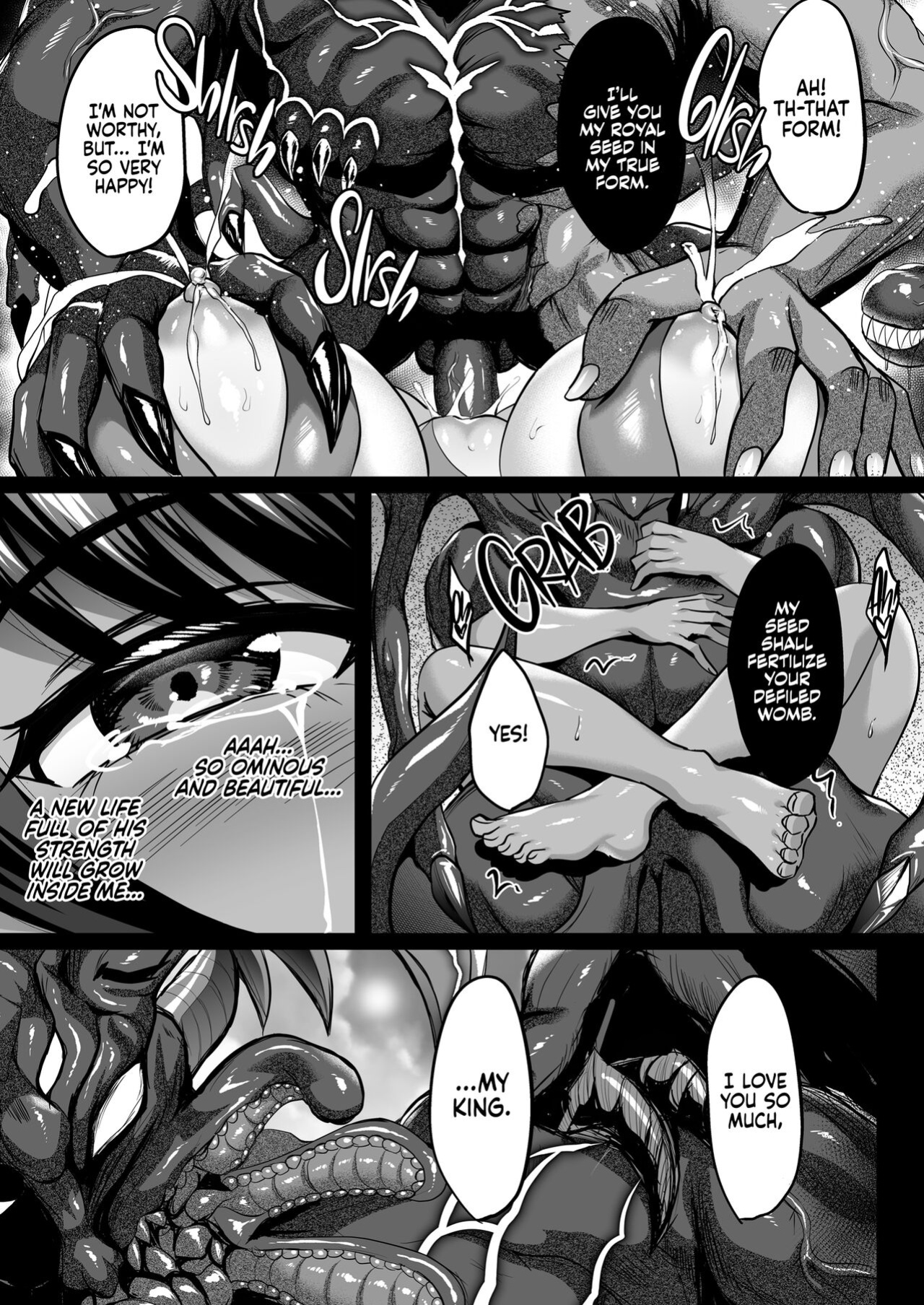 [Shouchuu MAC (Hozumi Kenji)] Shiranui Harami Ochi Ni | Shiranui's Impregnation 2 (Taimanin Yukikaze)