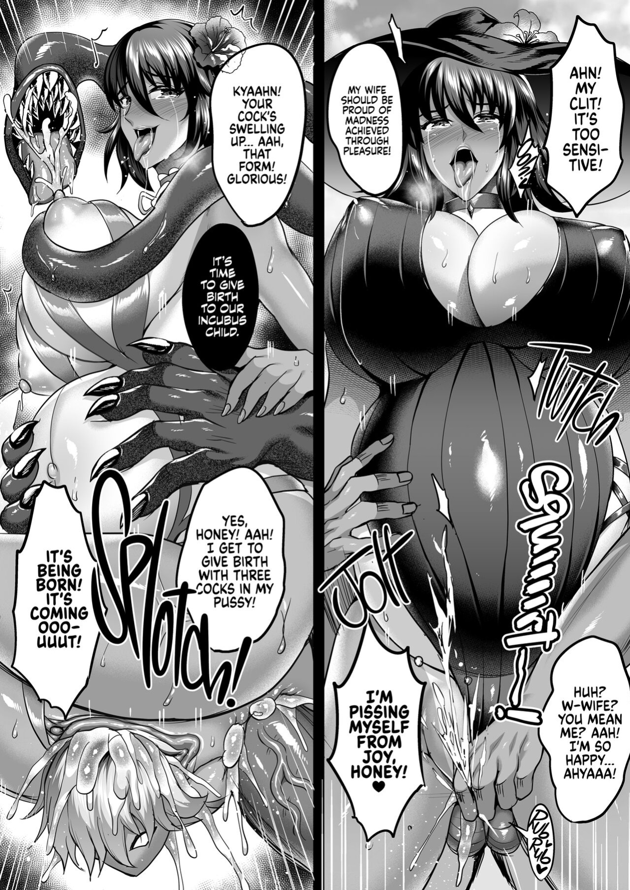 [Shouchuu MAC (Hozumi Kenji)] Shiranui Harami Ochi Ni | Shiranui's Impregnation 2 (Taimanin Yukikaze)