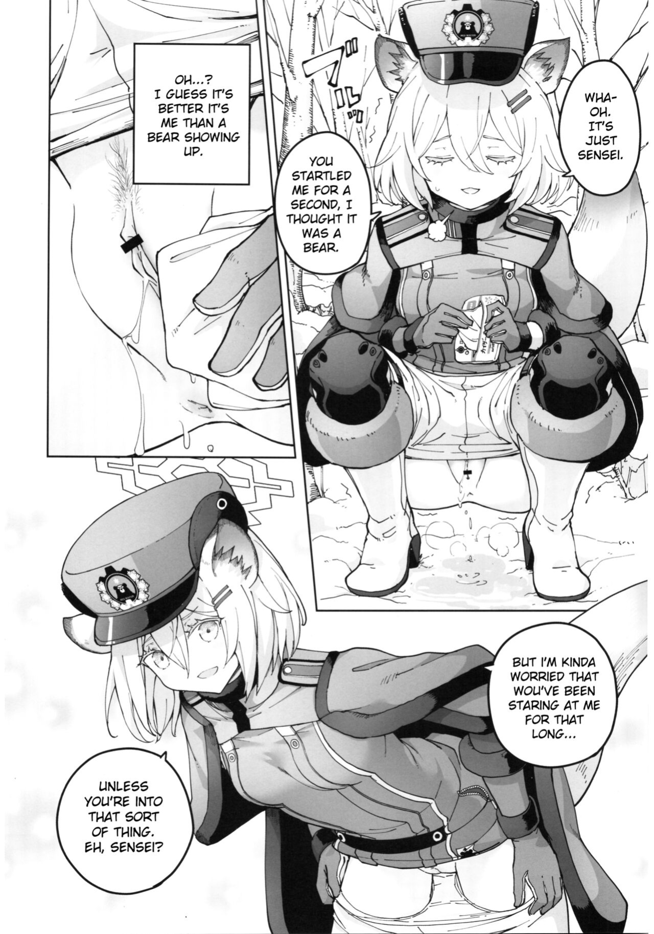 [MMU2000 (Mishima Hiroji)] Shigure and her little secret, she may be in heat (Blue Archive) [ENGLISH]