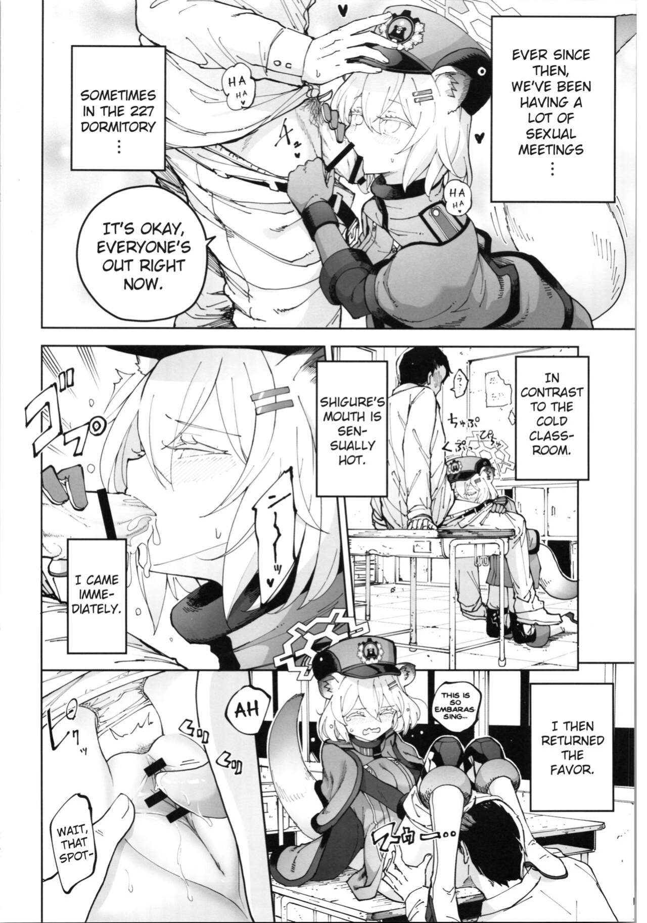 [MMU2000 (Mishima Hiroji)] Shigure and her little secret, she may be in heat (Blue Archive) [ENGLISH]