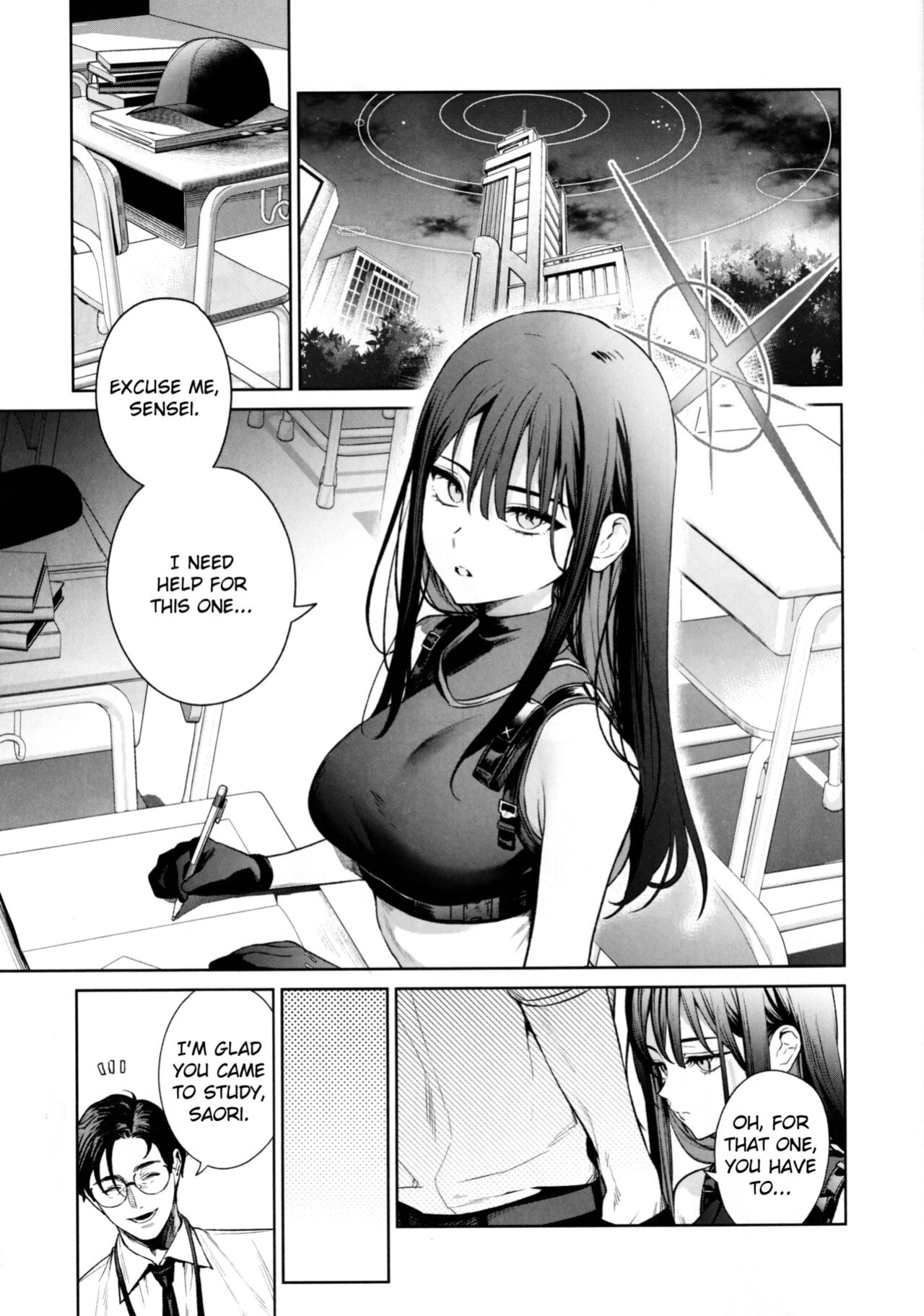 (C101) [Ozitan Yasan (Mameojitan)] Saori to Atsuko ni Obenkyou Oshieru Hon | A Book About Teaching Saori and Atsuko How to Study (Blue Archive) [Douzo Lad Translations]