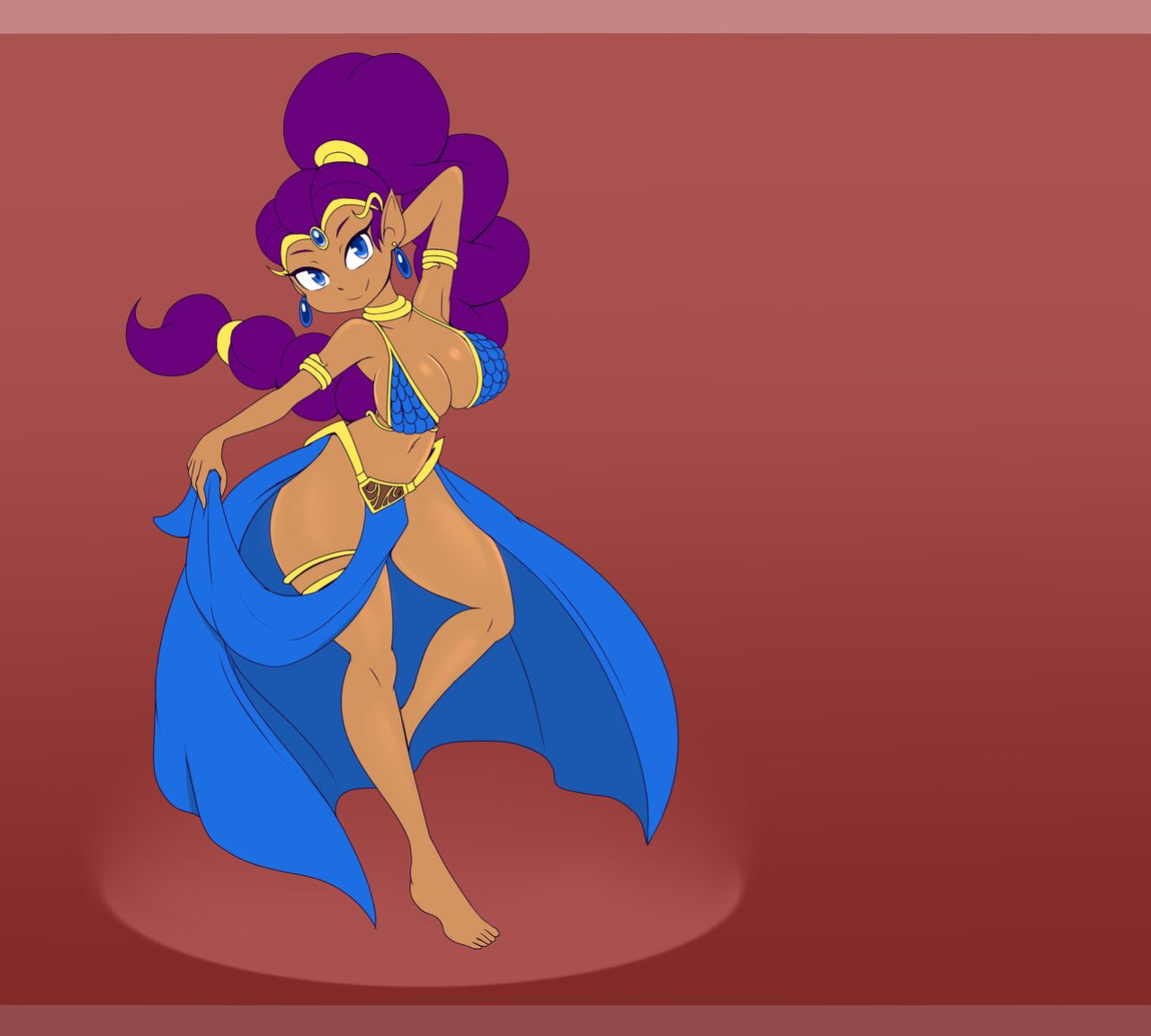 [Metachoke] Shantae Breast Expansion Compilation