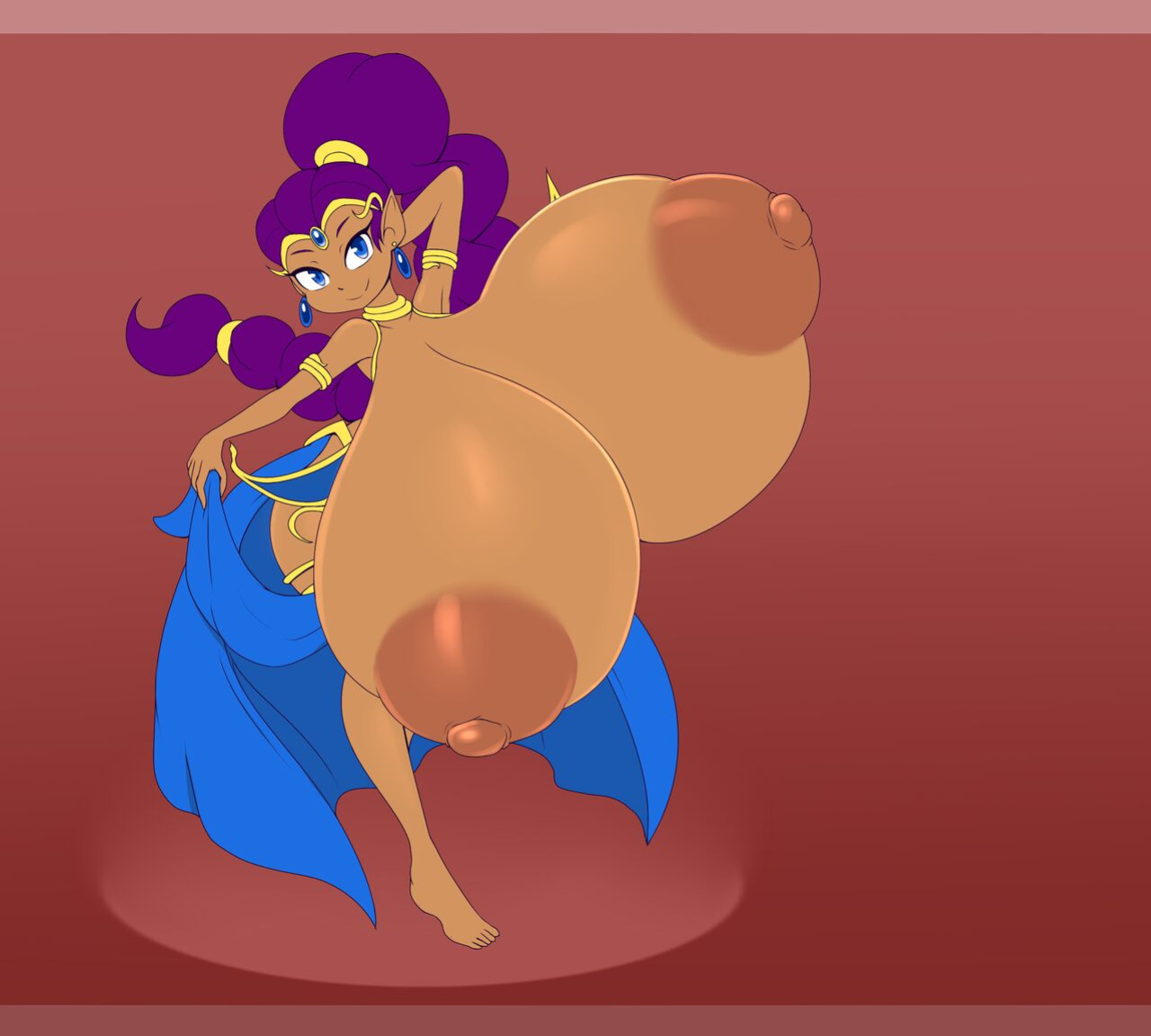 [Metachoke] Shantae Breast Expansion Compilation