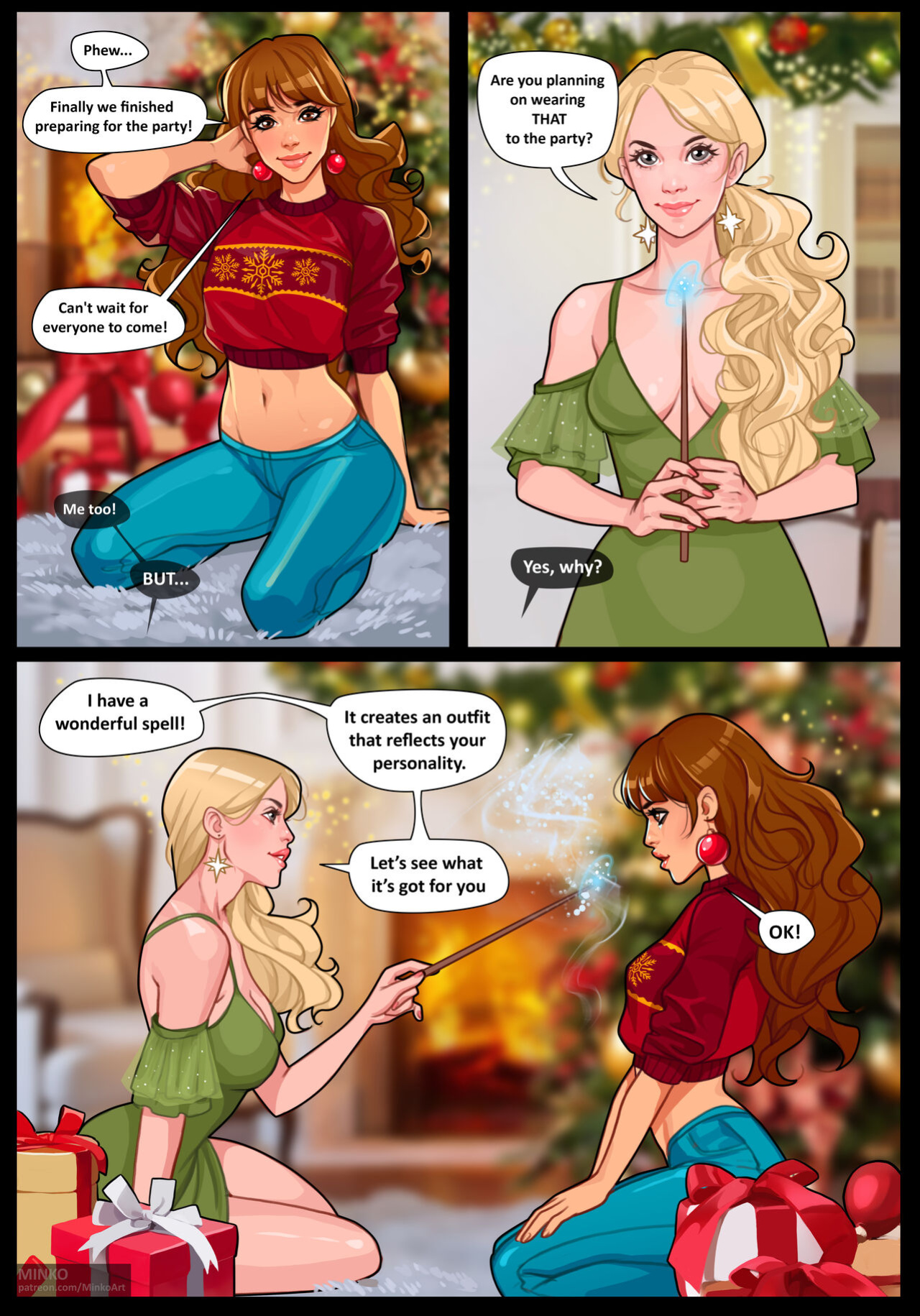 [Olena Minko] Hermione: New Year party (Harry Potter)