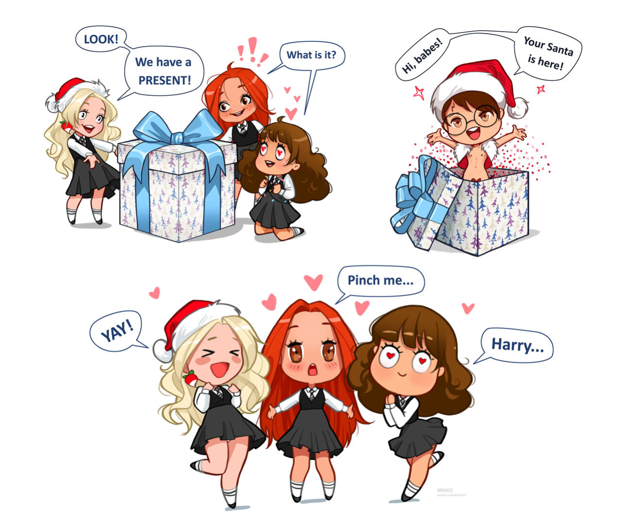 [Olena Minko] Hermione: New Year party (Harry Potter)