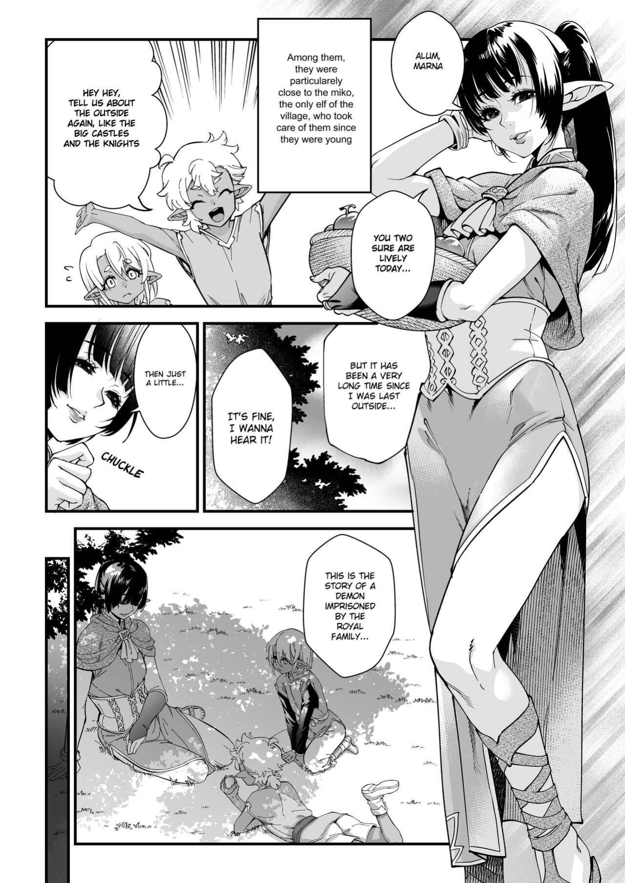 [Tamago no Kara (Shiroo)] Kuroi Mori no o Hanashi - Zenpen - [Dosweeg]