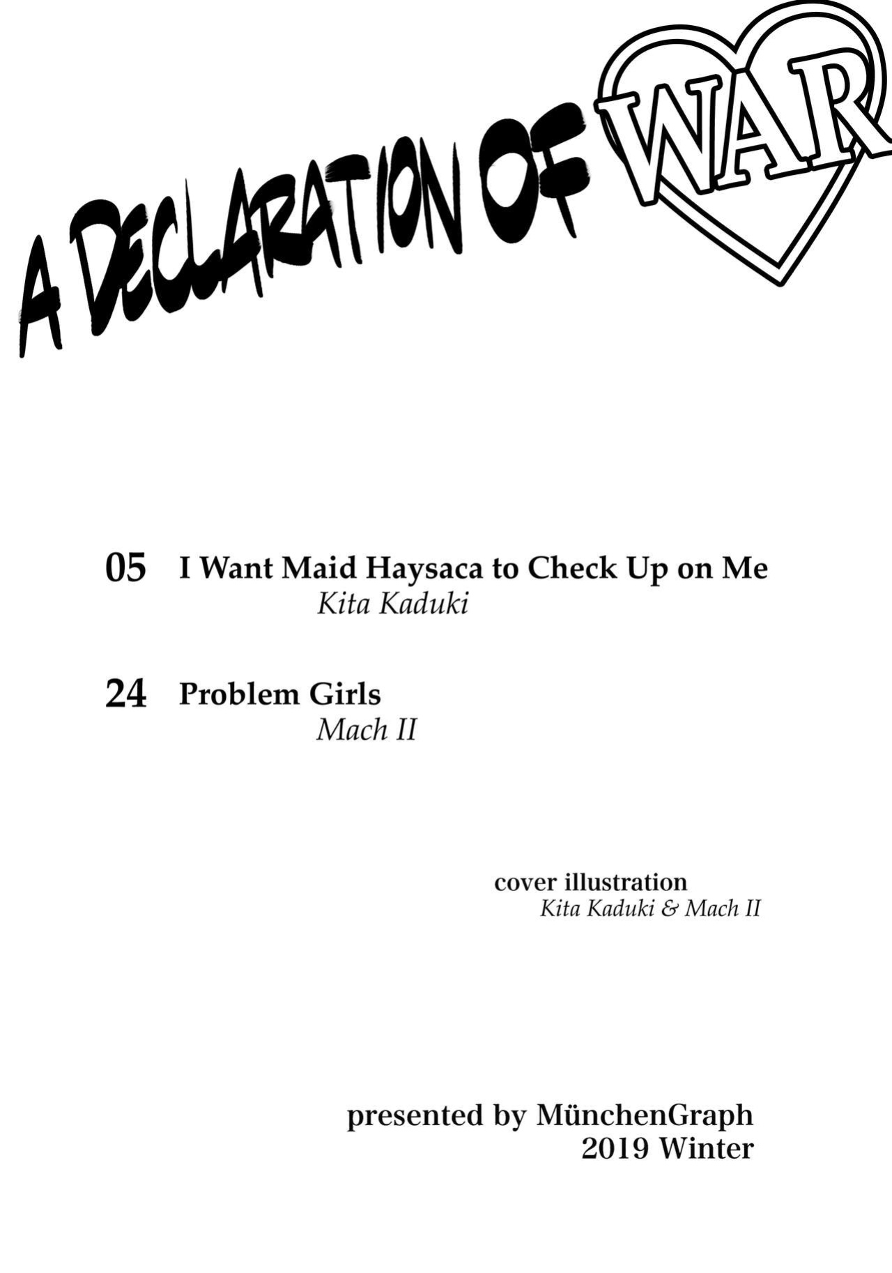 (C97) [MünchenGraph (Kita Kaduki, Mach II)] Sensen Fukoku | A Declaration of War (Kaguya-sama wa Kokurasetai) [head empty]
