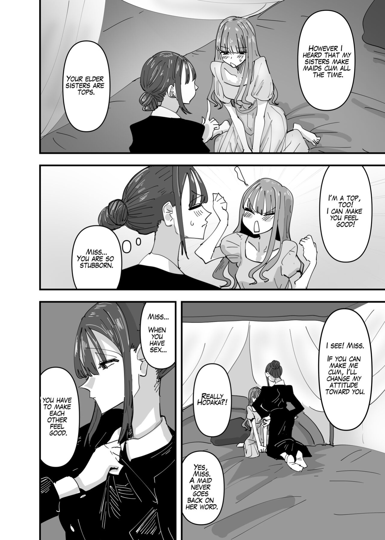 [Aweida] Ijiwaru na Do-S Maid o Wakarasetai Ojou-sama no Hanashi | Rich Girl Wants To Teach Her Sadistic Maid A Lesson [HONYAKU arms]
