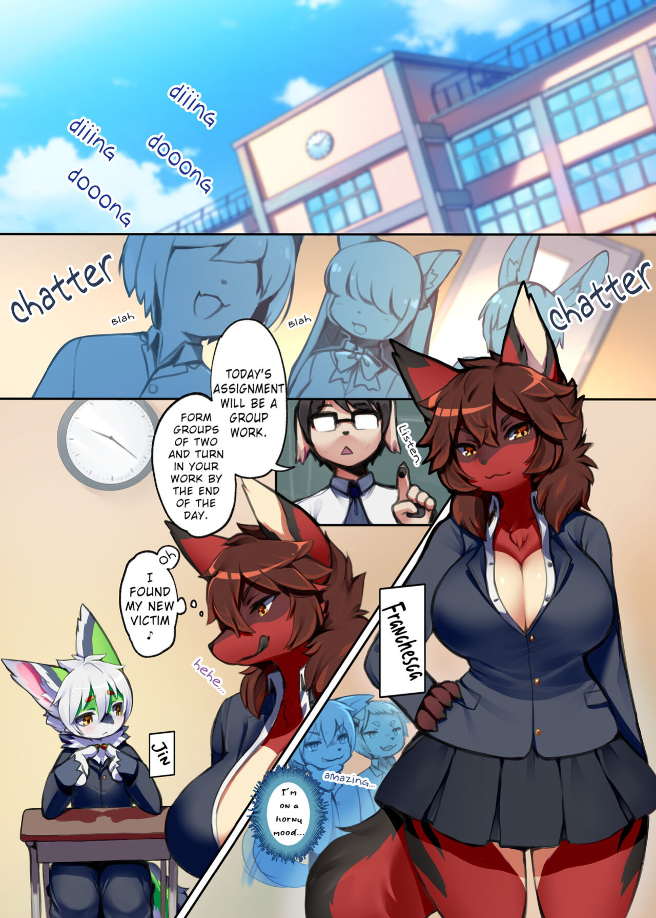 [Mesukemo Studio (Garasaki)] Atashi no Kemoshota Boyfriend! [English Translation]