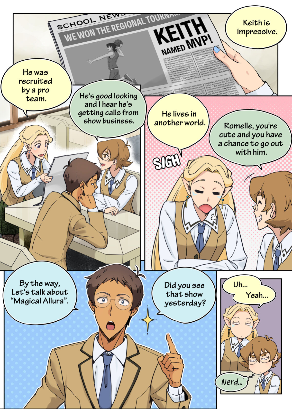 [halleseed] Boyfriend in a skirt (Voltron: Legendary Defender) [英語]
